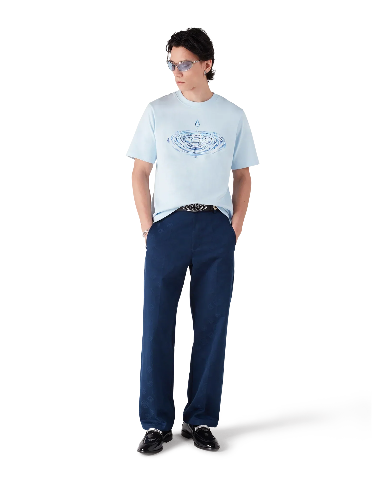 Drip Logo Short Sleeve T-Shirt | Casablanca Paris | Image 2