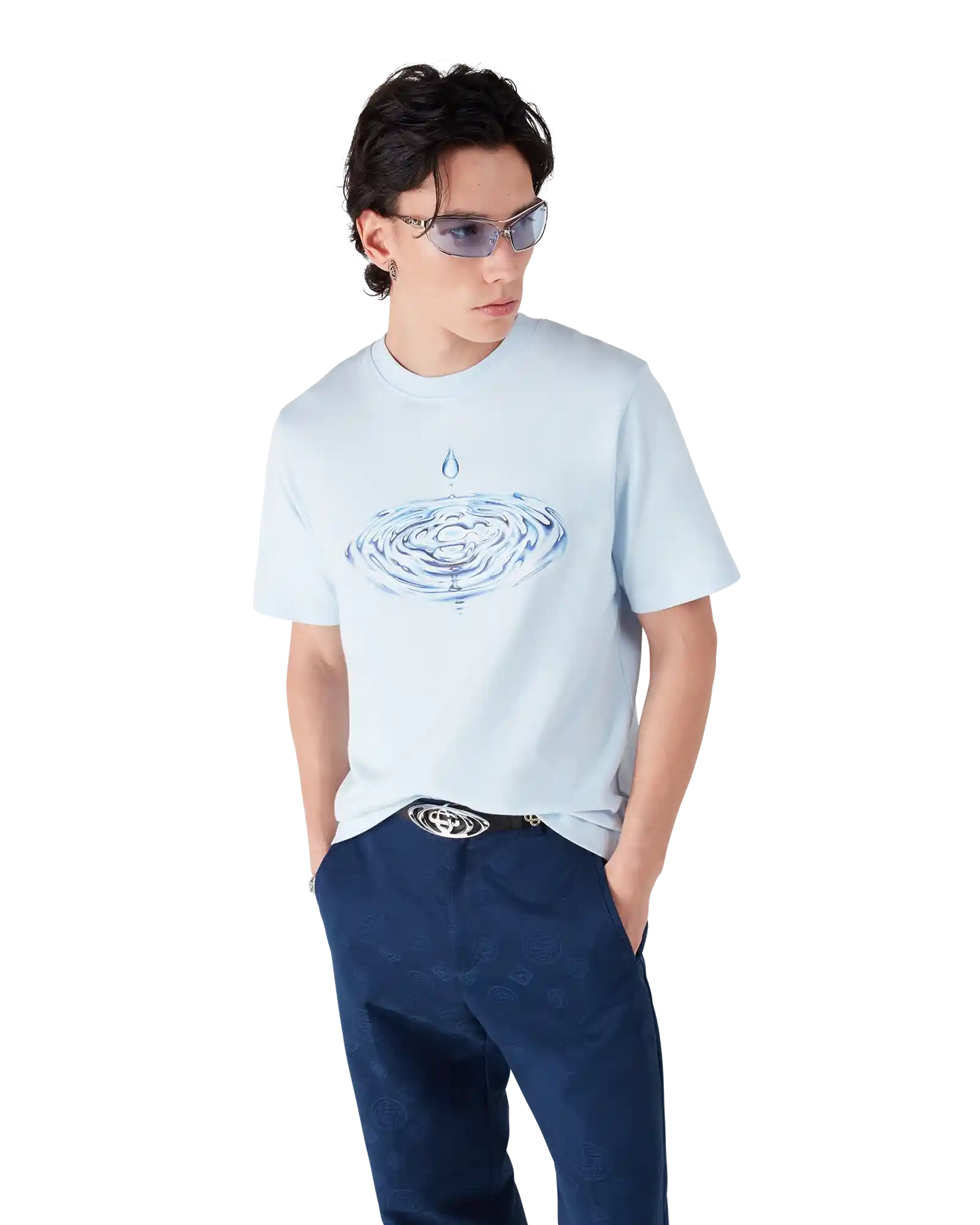 Drip Logo Short Sleeve T-Shirt | Casablanca Paris | Image 4