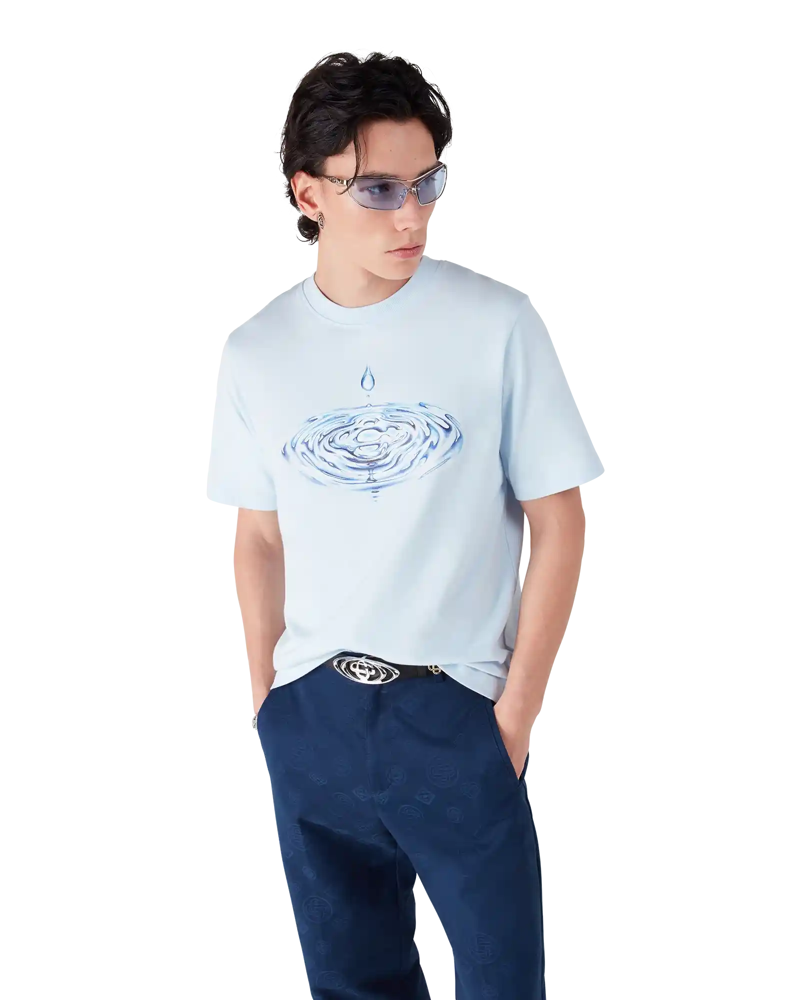 Drip Logo Short Sleeve T-Shirt | Casablanca Paris | Image 4