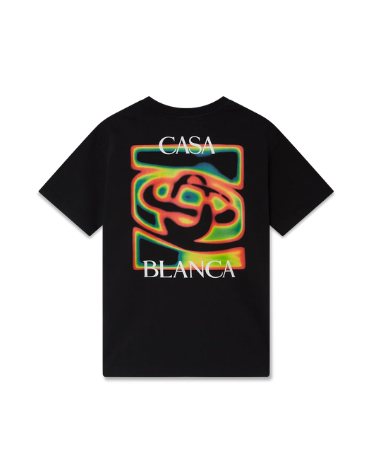 Heat Map Logo Short Sleeve T-Shirt | Casablanca Paris | Image 1