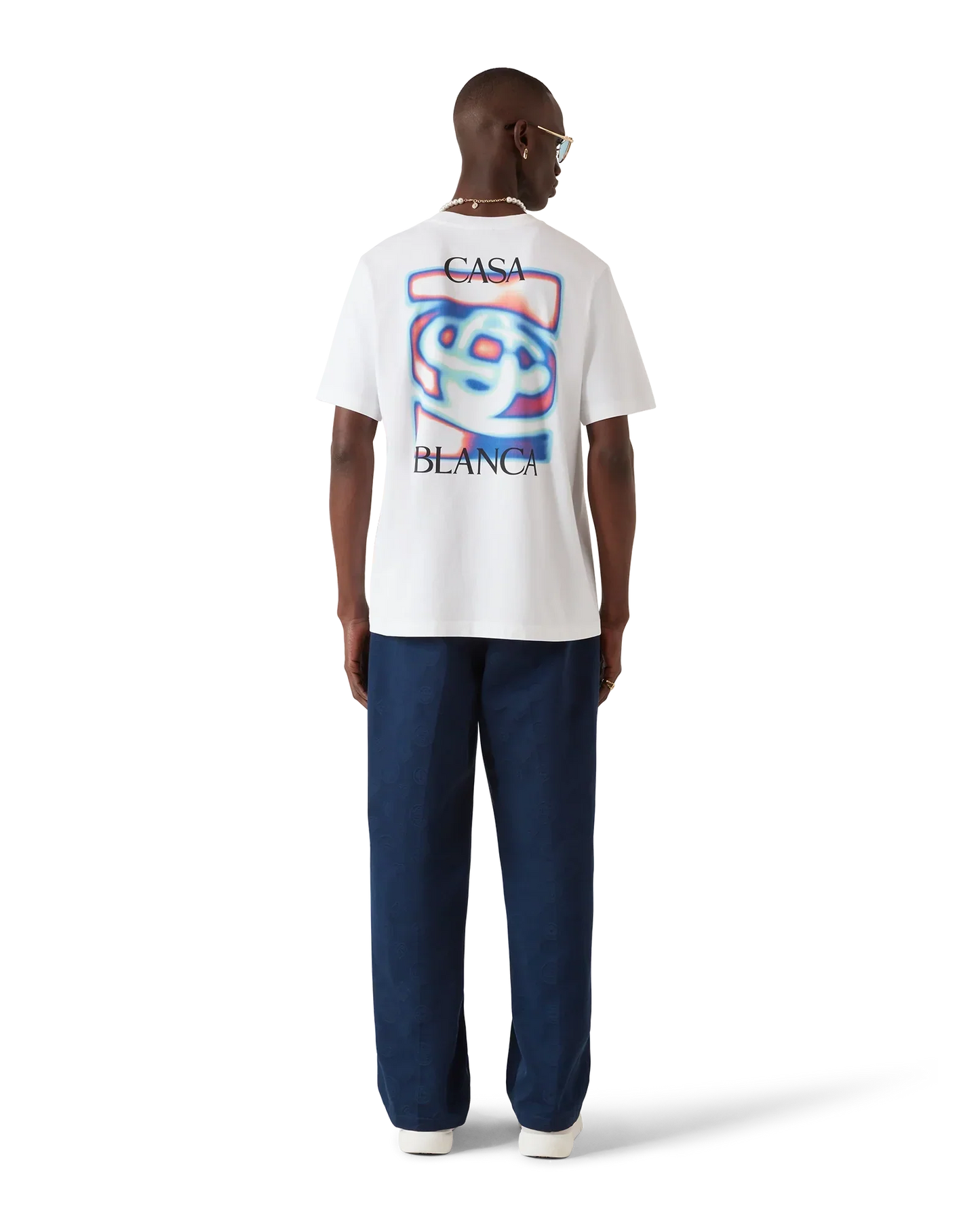 Heat Map Logo Short Sleeve T-Shirt | Casablanca Paris | Image 3