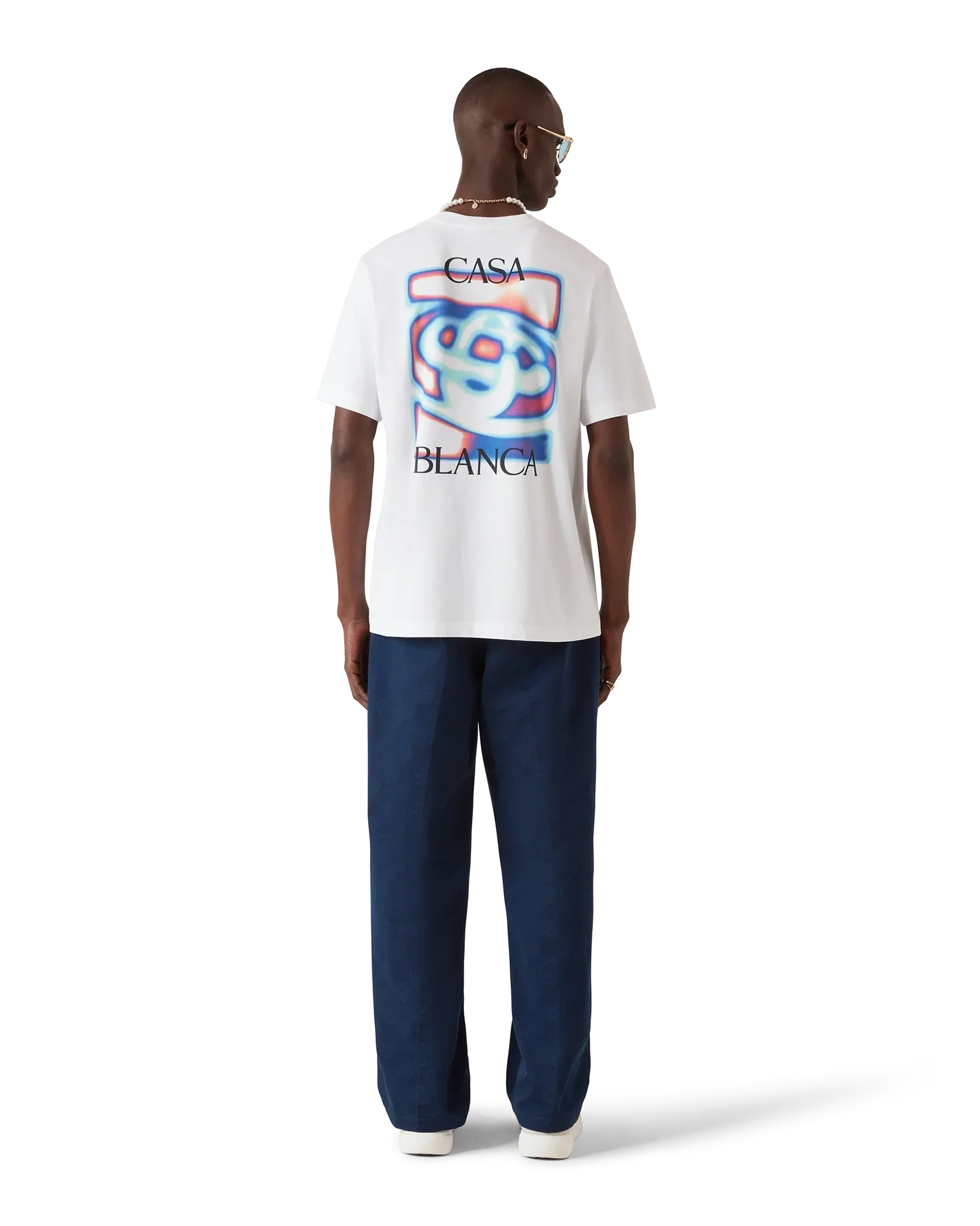 Heat Map Logo Short Sleeve T-Shirt | Casablanca Paris | Image 3