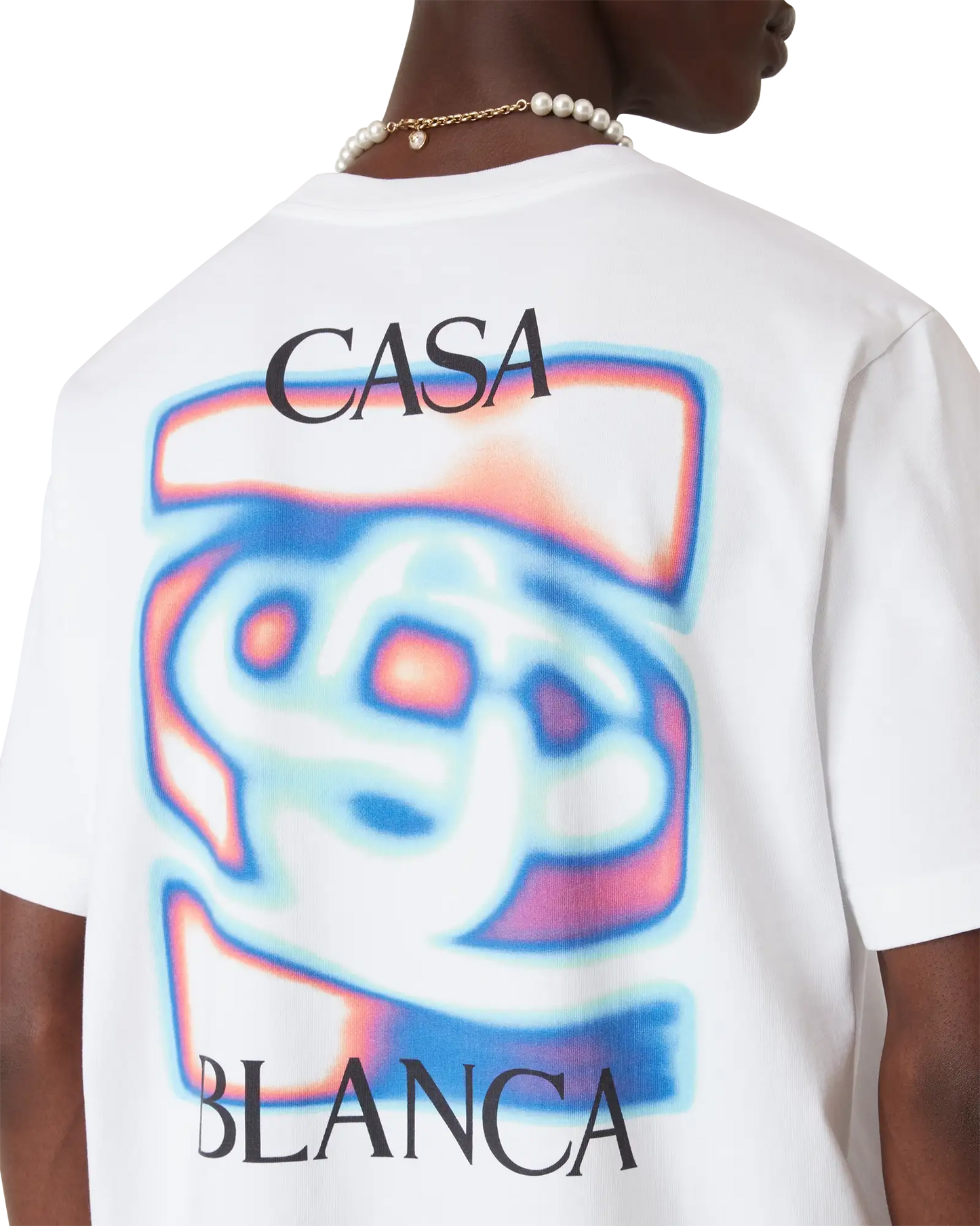 Heat Map Logo Short Sleeve T-Shirt | Casablanca Paris | Image 5