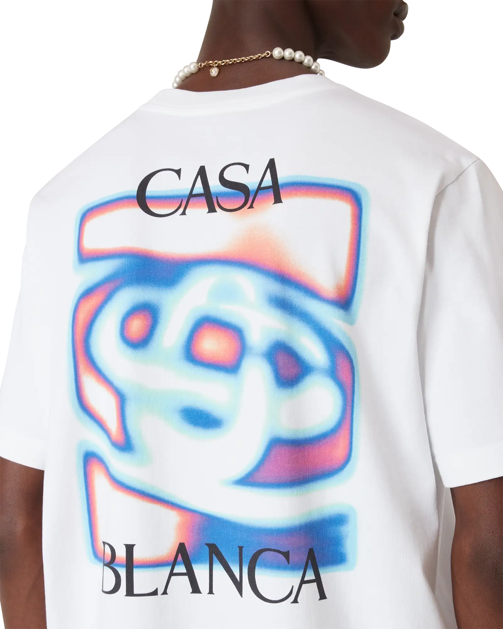 Heat Map Logo Short Sleeve T-Shirt | Casablanca Paris | Image 5
