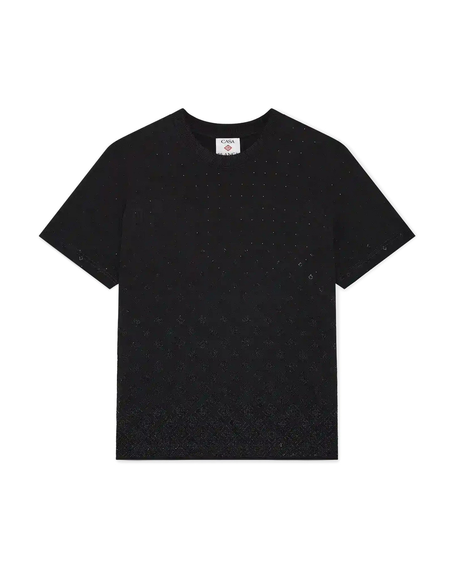 Crystal Monogram Logo Short Sleeve T-Shirt | Casablanca Paris | Image 1