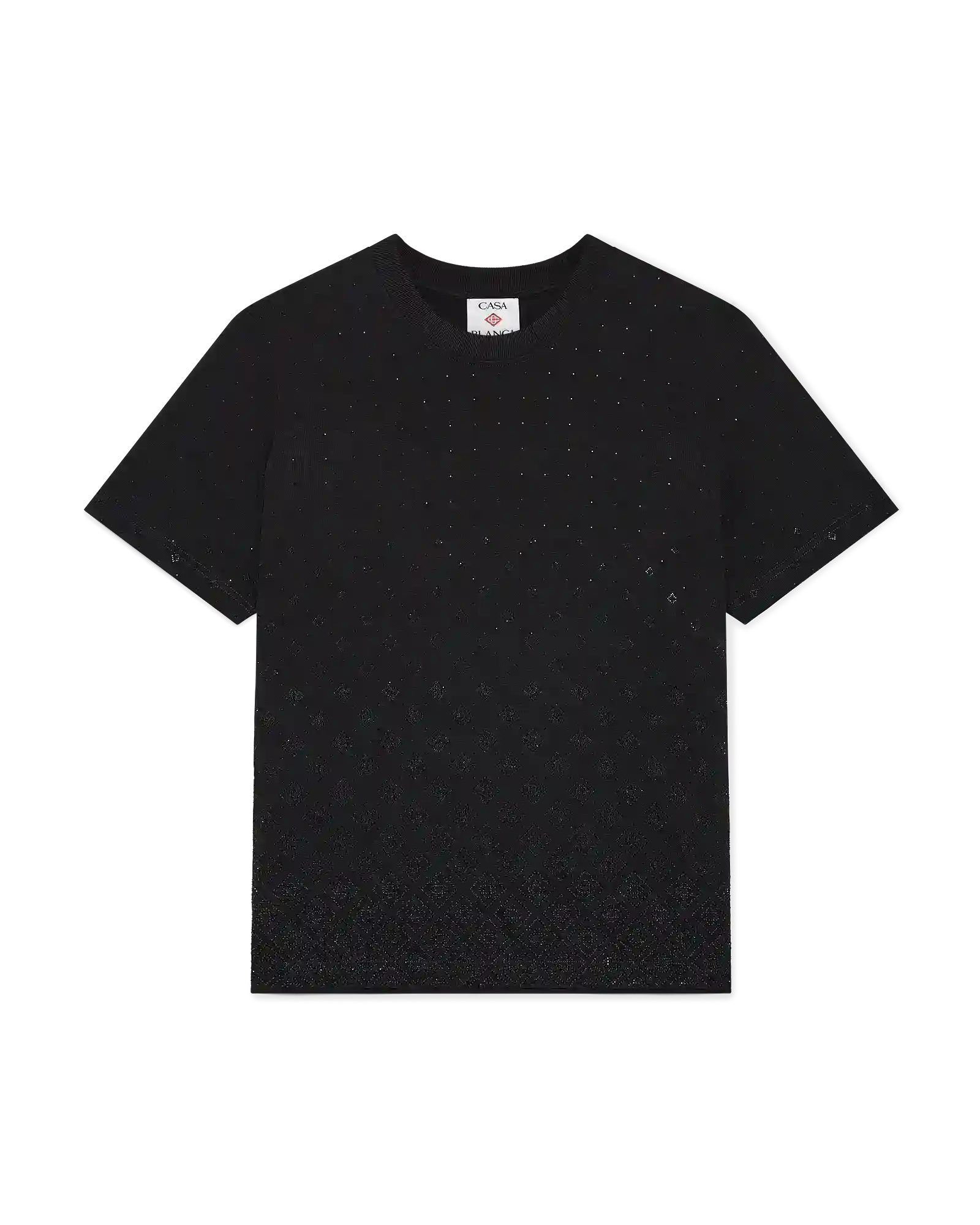 Crystal Monogram Logo Short Sleeve T-Shirt | Casablanca Paris | Image 1