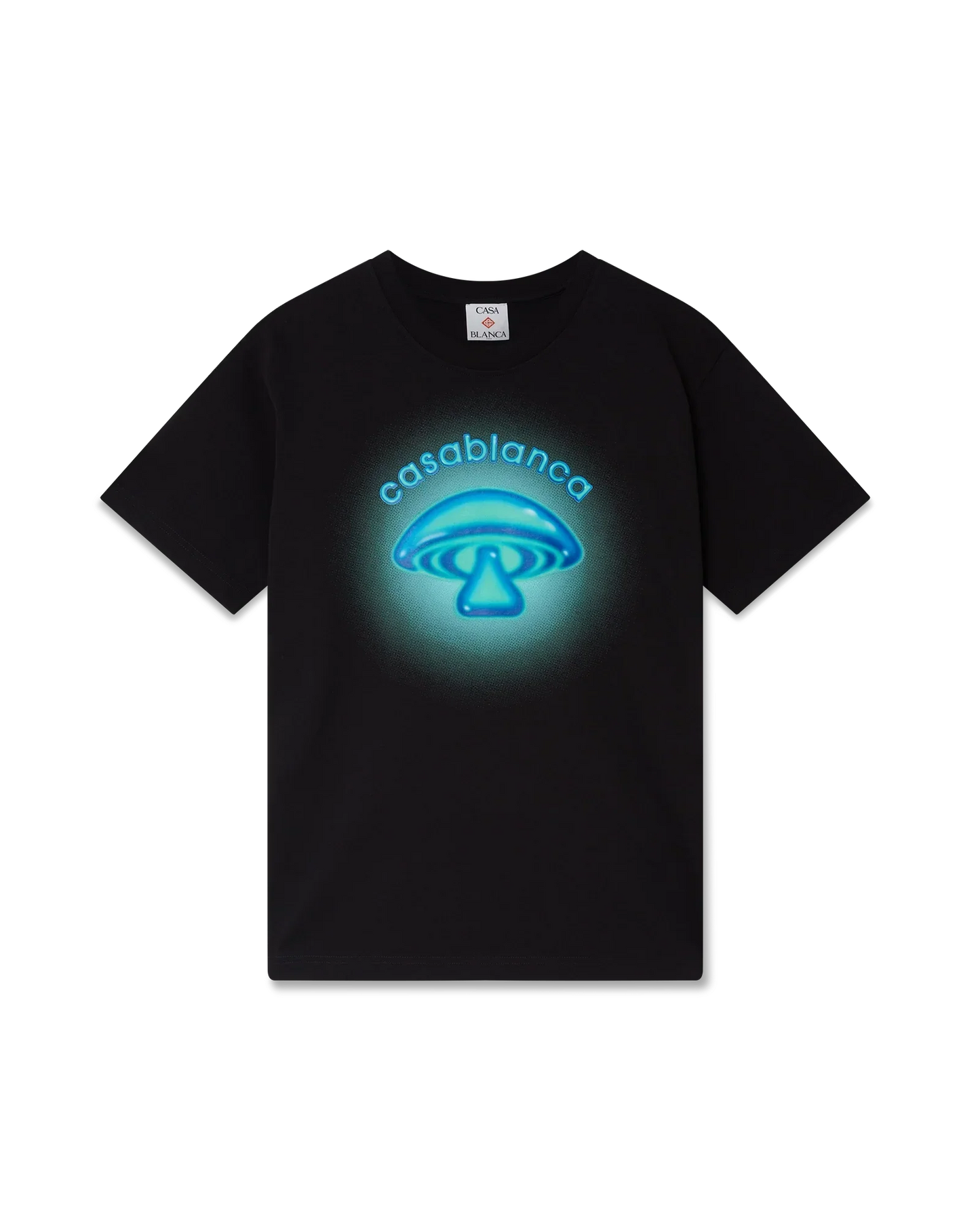 Airbrush Mushroom Logo Short Sleeve T-Shirt | Casablanca Paris | Image 1