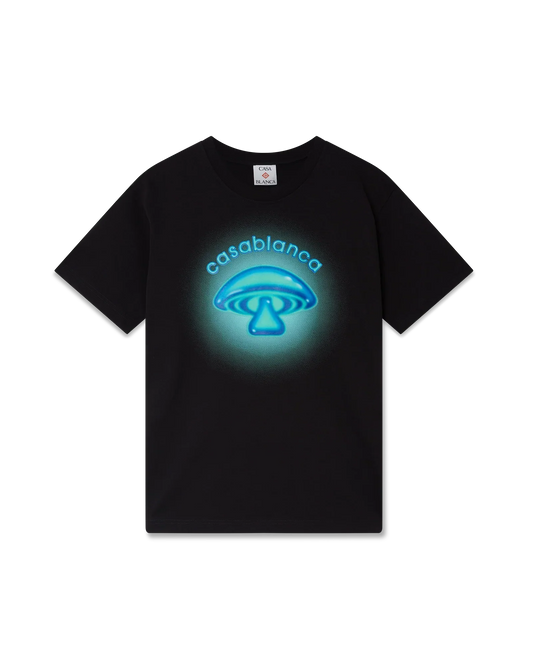 Airbrush Mushroom Logo Short Sleeve T-Shirt | Casablanca Paris | Image 1