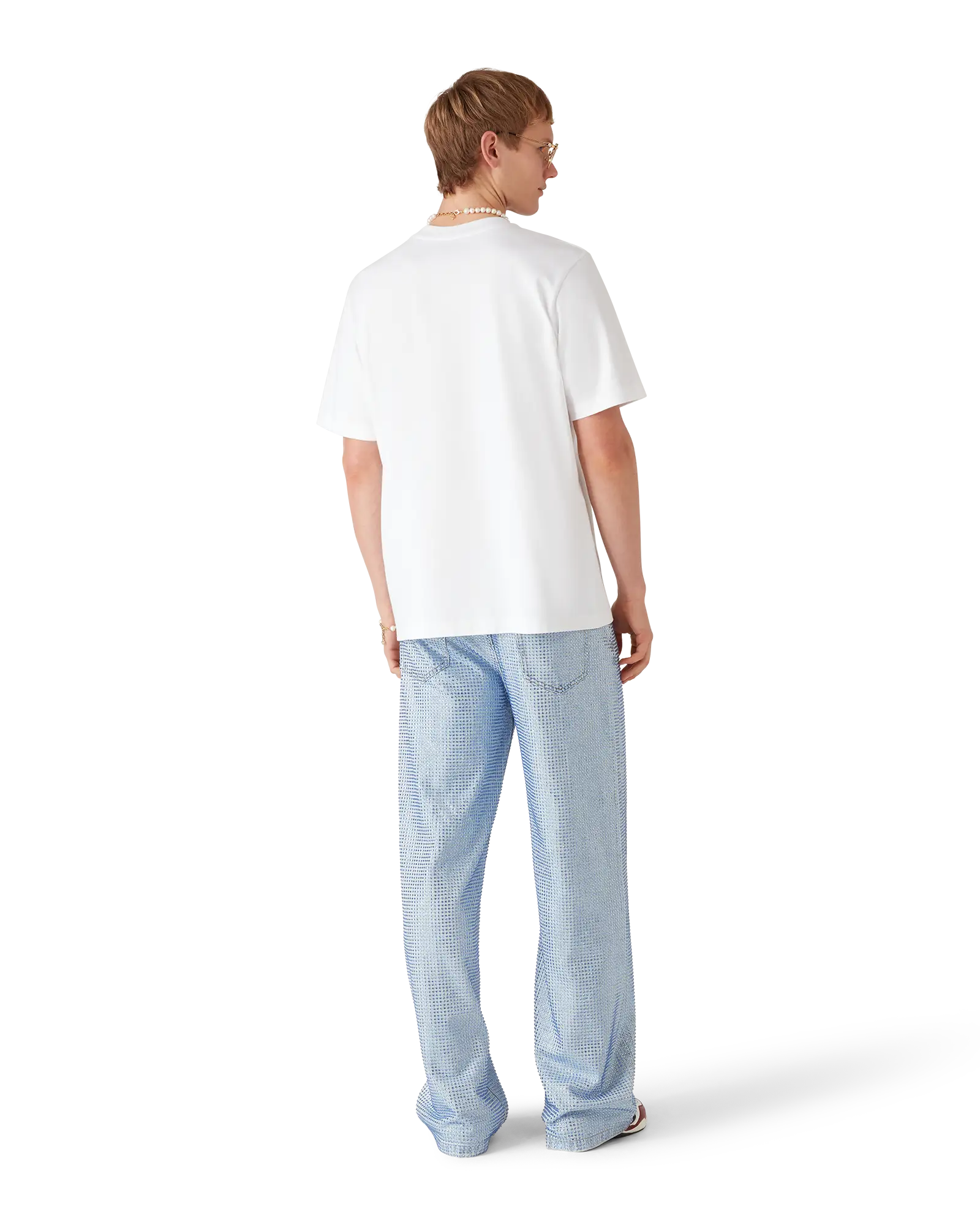 Casa Way Orchid Logo Short Sleeve T-Shirt | Casablanca Paris | Image 3