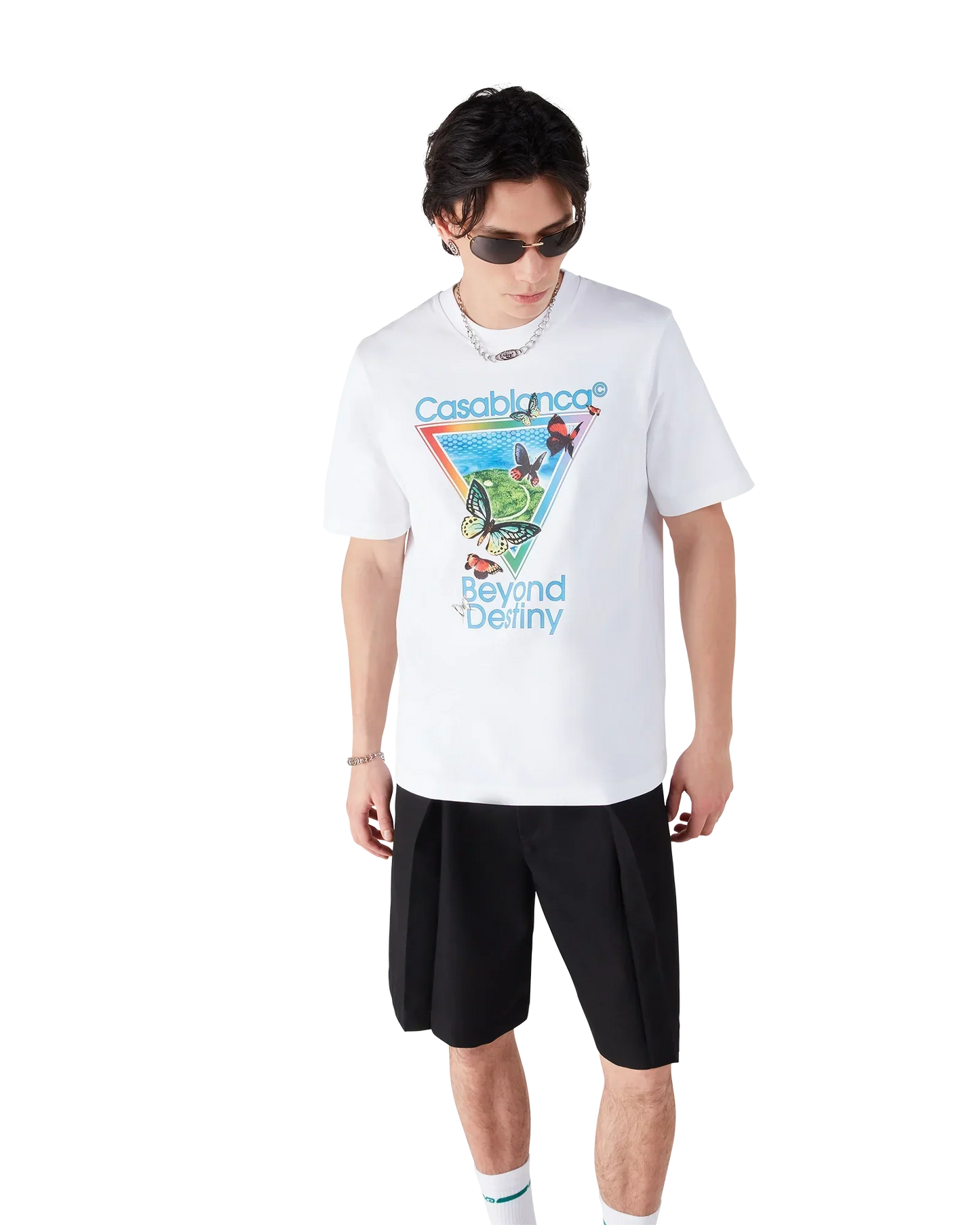 Tennis Club Beyond Destiny Short Sleeve T-Shirt | Casablanca Paris | Image 3