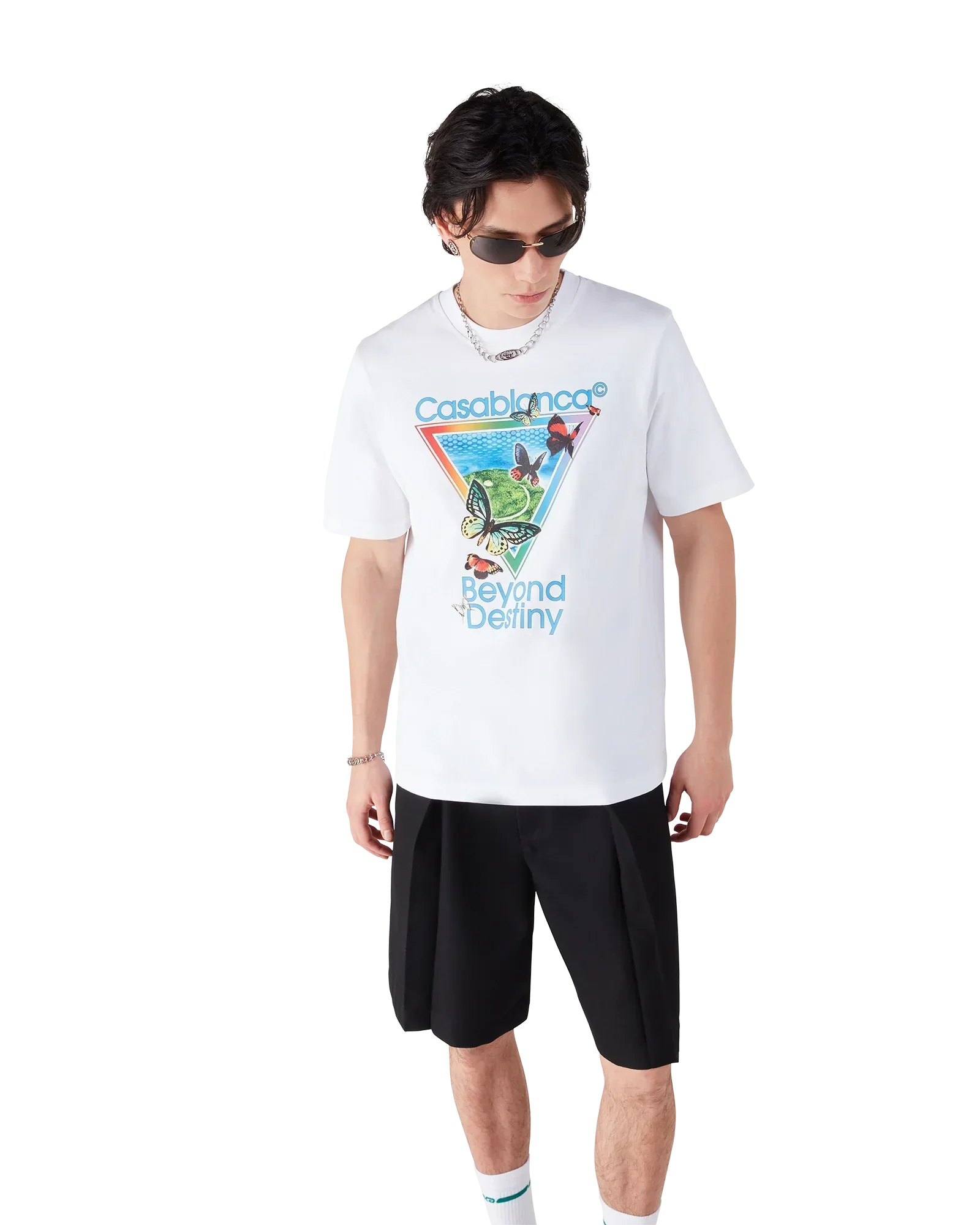 Tennis Club Beyond Destiny Short Sleeve T-Shirt | Casablanca Paris | Image 3