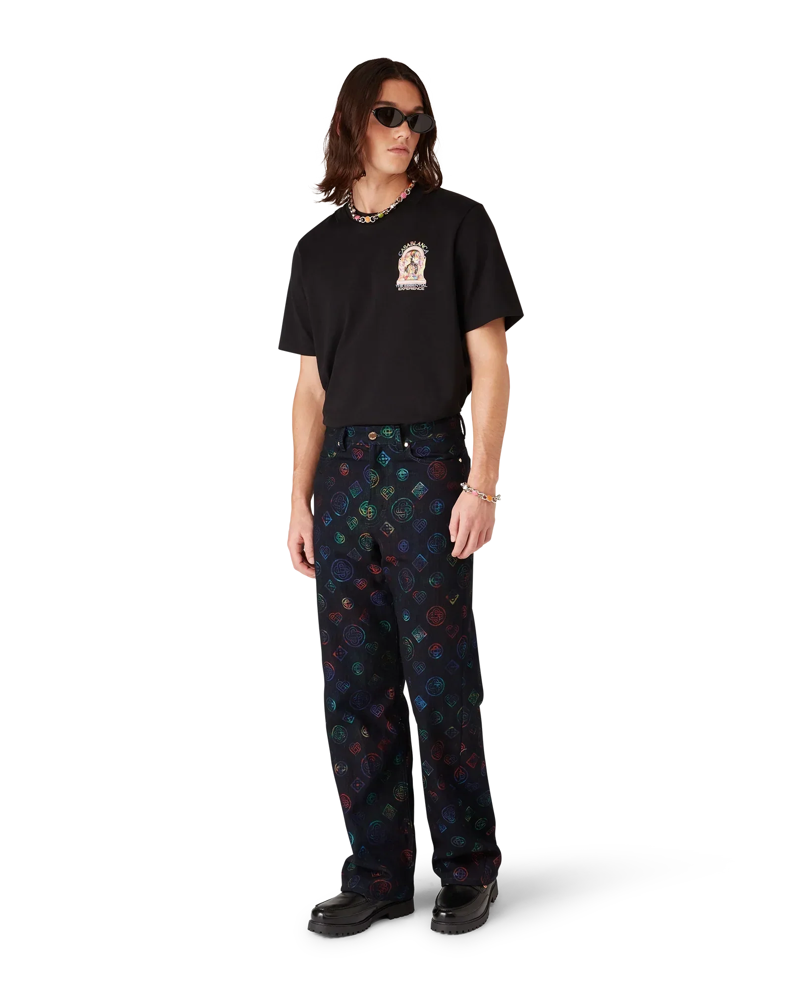 The Essential Experience L'Arche Logo Short Sleeve T-Shirt | Casablanca Paris | Image 2