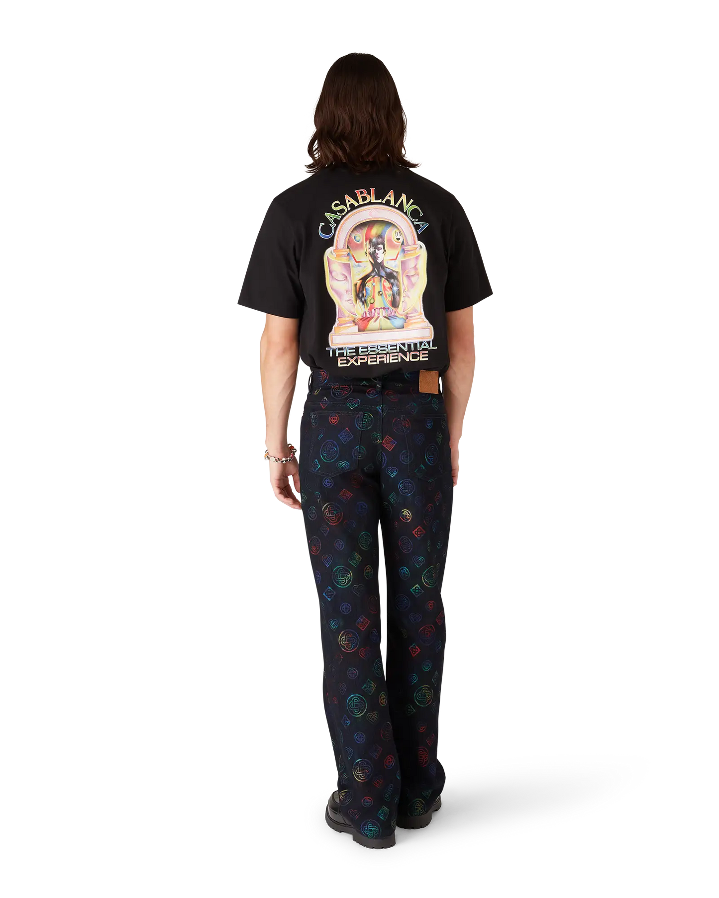 The Essential Experience L'Arche Logo Short Sleeve T-Shirt | Casablanca Paris | Image 3