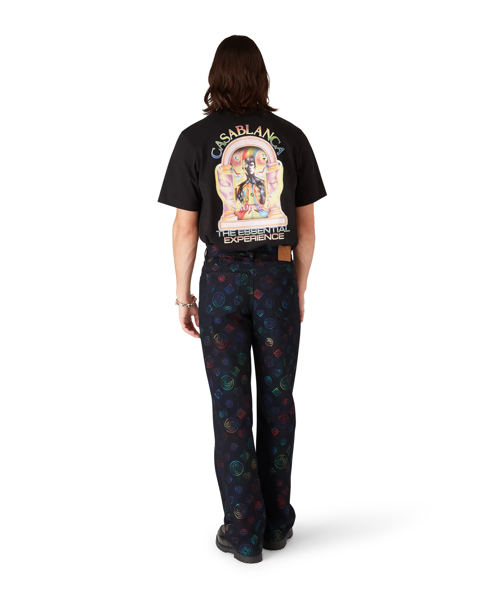 The Essential Experience L'Arche Logo Short Sleeve T-Shirt | Casablanca Paris | Image 3