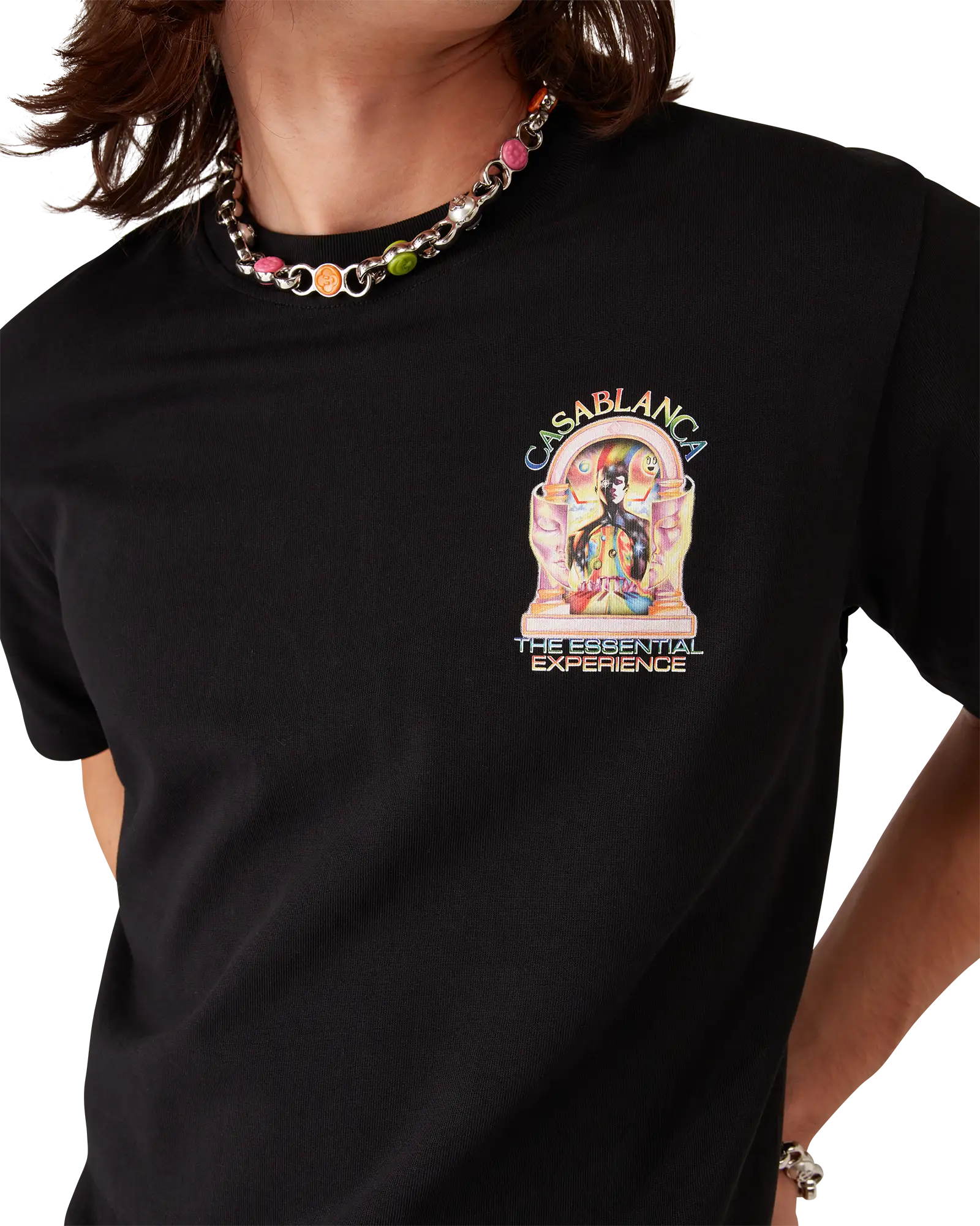 The Essential Experience L'Arche Logo Short Sleeve T-Shirt | Casablanca Paris | Image 5