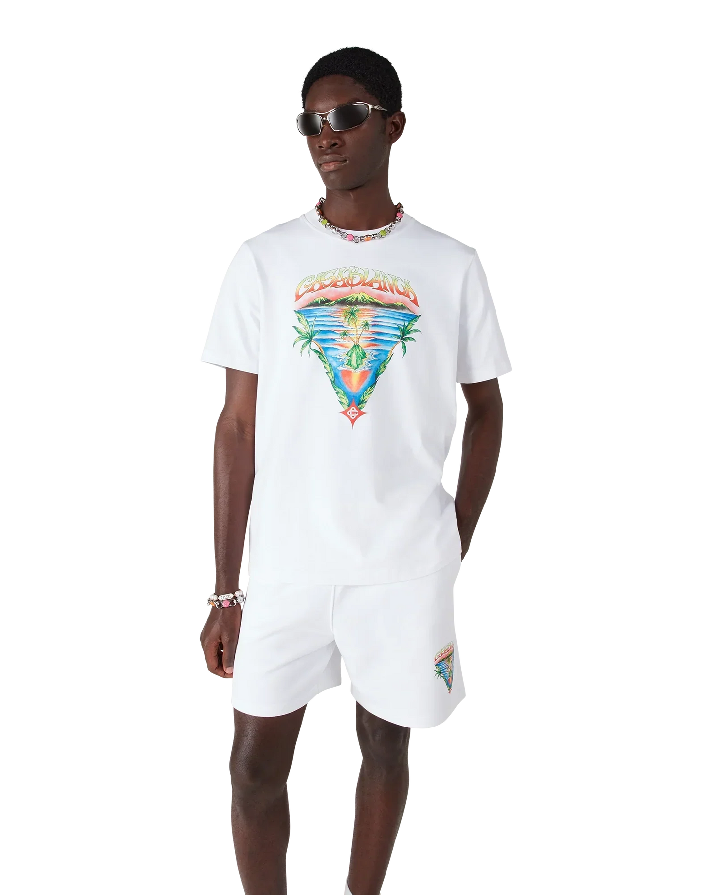 Innocence Triangle Short Sleeve T-Shirt | Casablanca Paris | Image 4