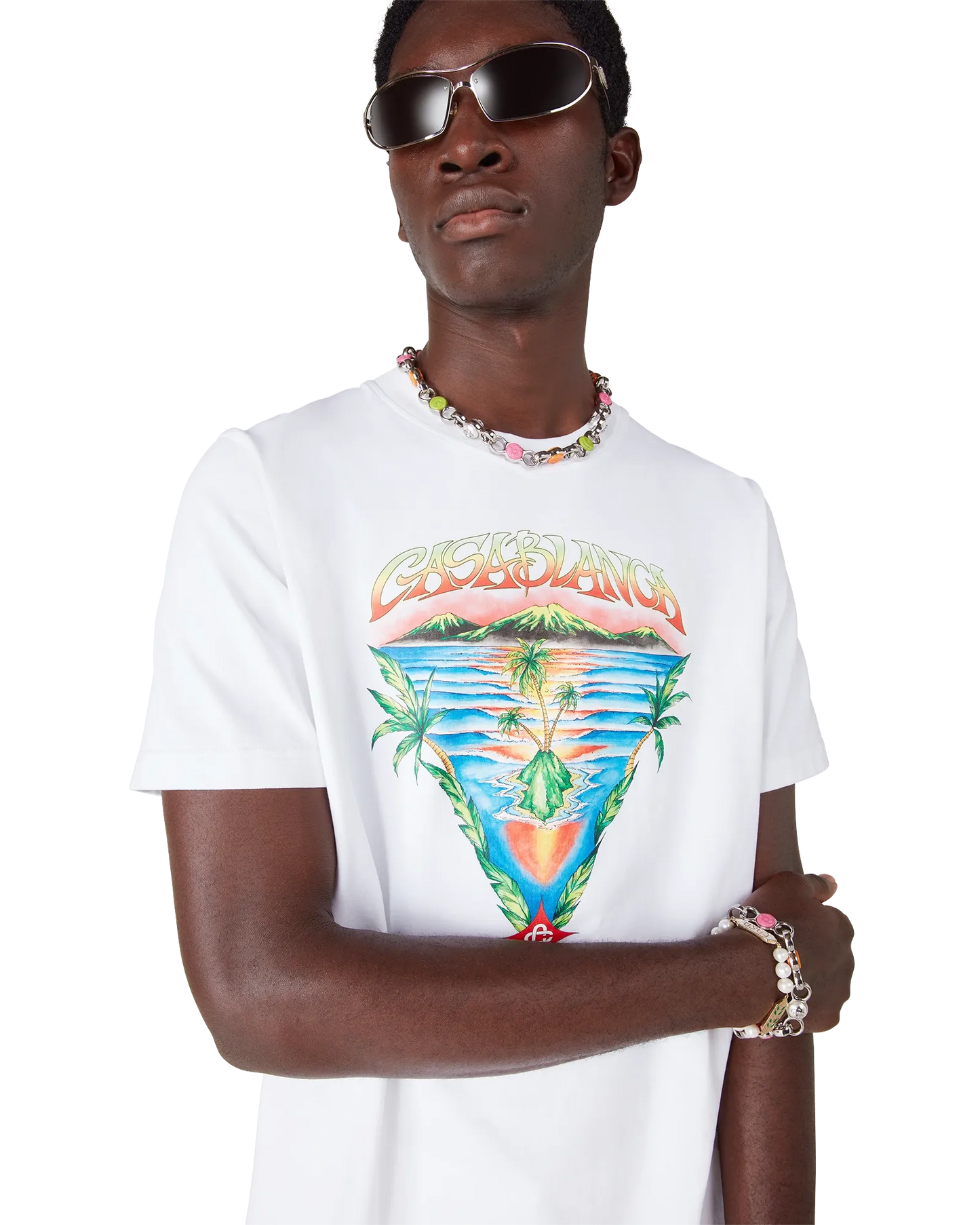 Innocence Triangle Short Sleeve T-Shirt | Casablanca Paris | Image 5