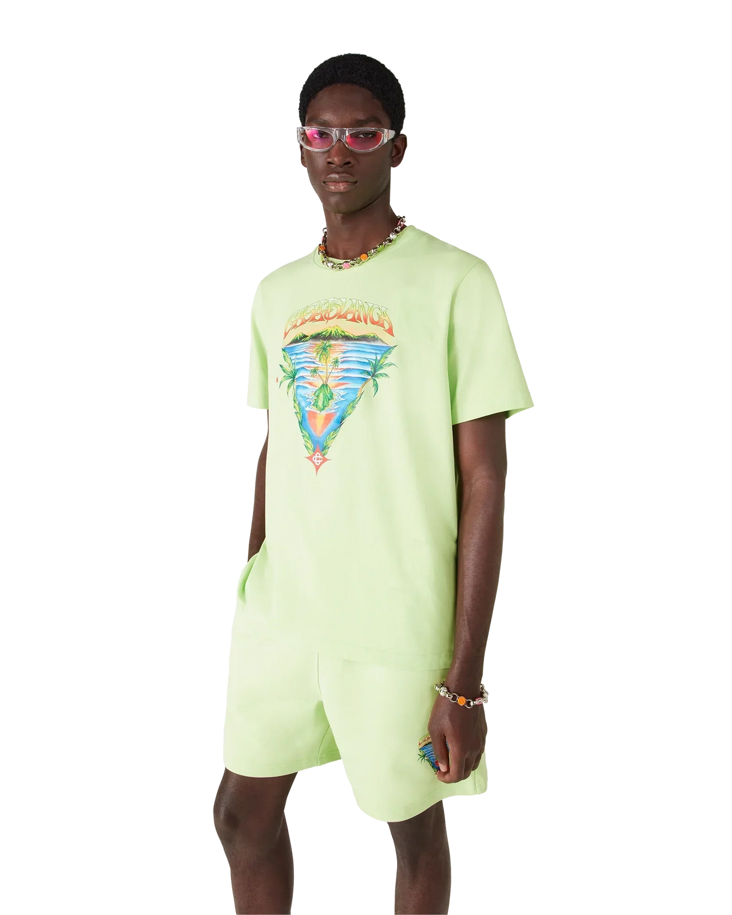 Innocence Triangle Short Sleeve T-Shirt | Casablanca Paris | Image 4