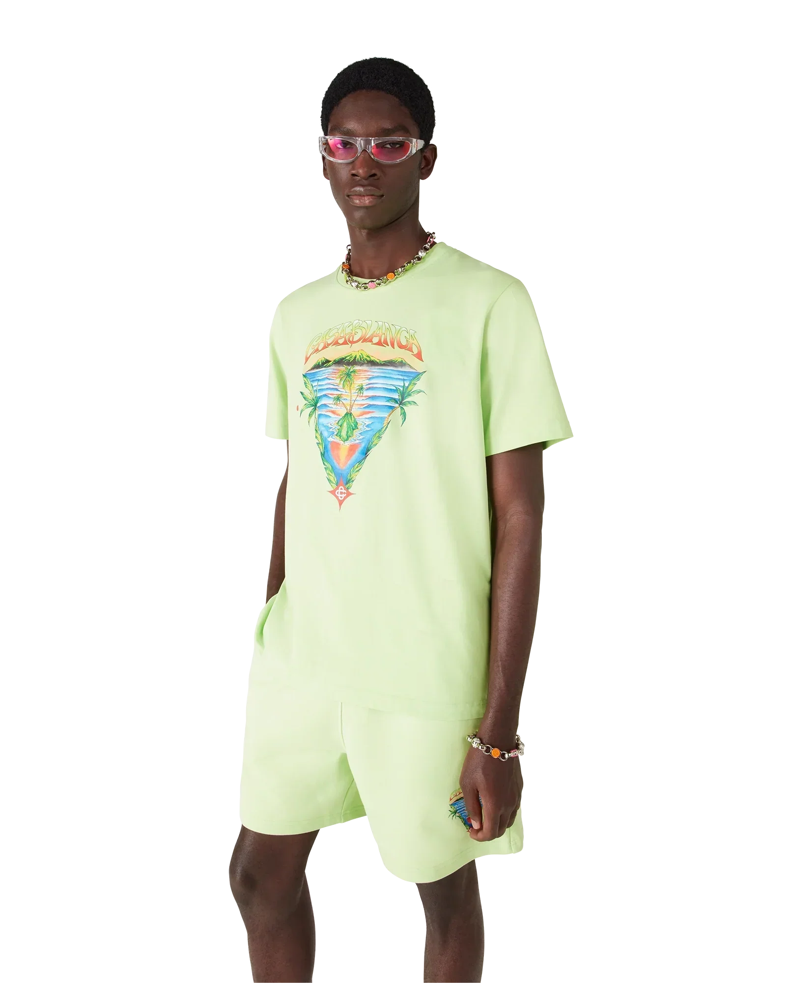 Innocence Triangle Short Sleeve T-Shirt | Casablanca Paris | Image 4