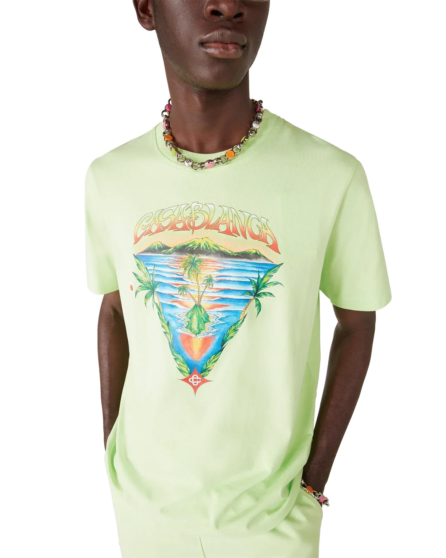 Innocence Triangle Short Sleeve T-Shirt | Casablanca Paris | Image 5