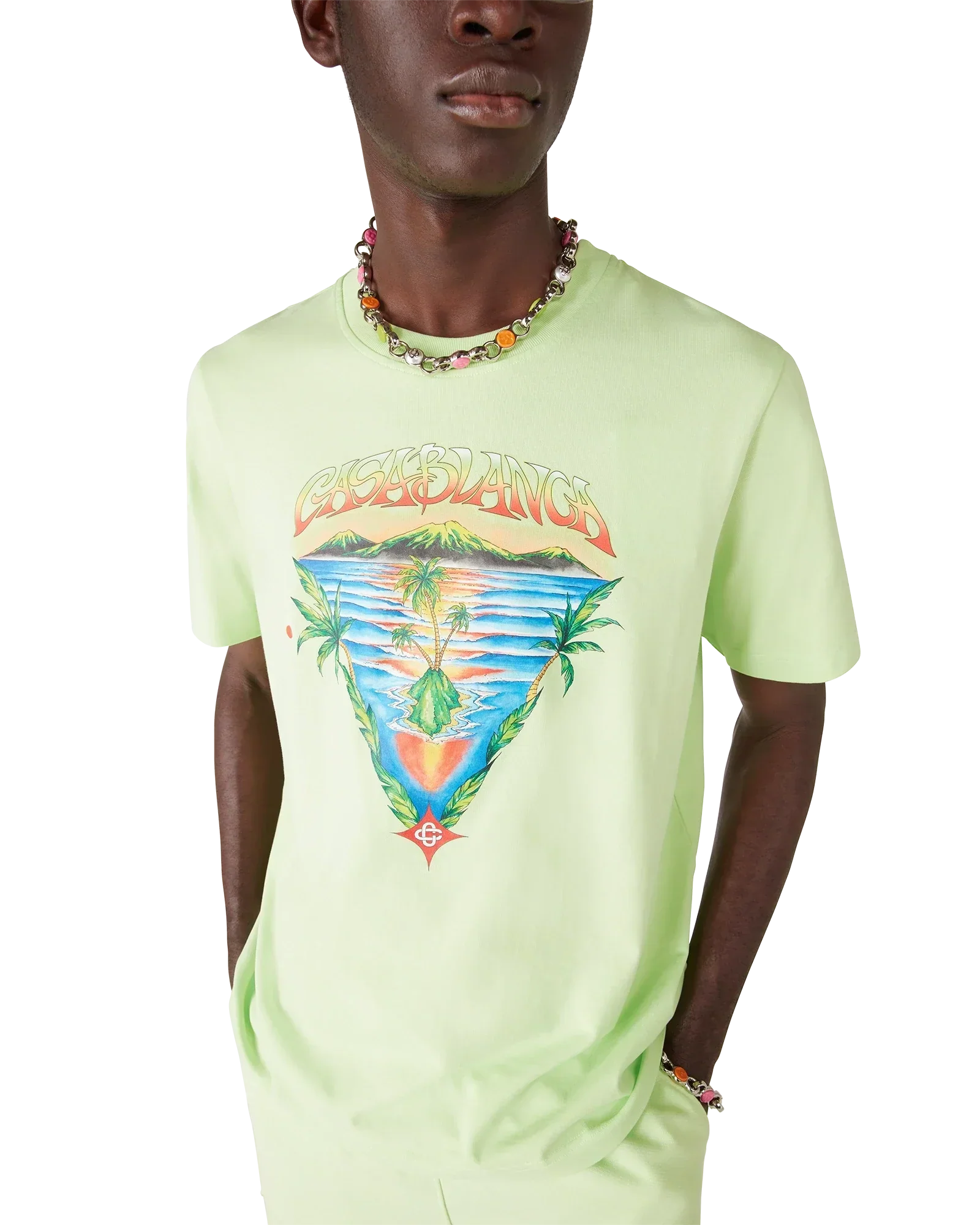 Innocence Triangle Short Sleeve T-Shirt | Casablanca Paris | Image 5