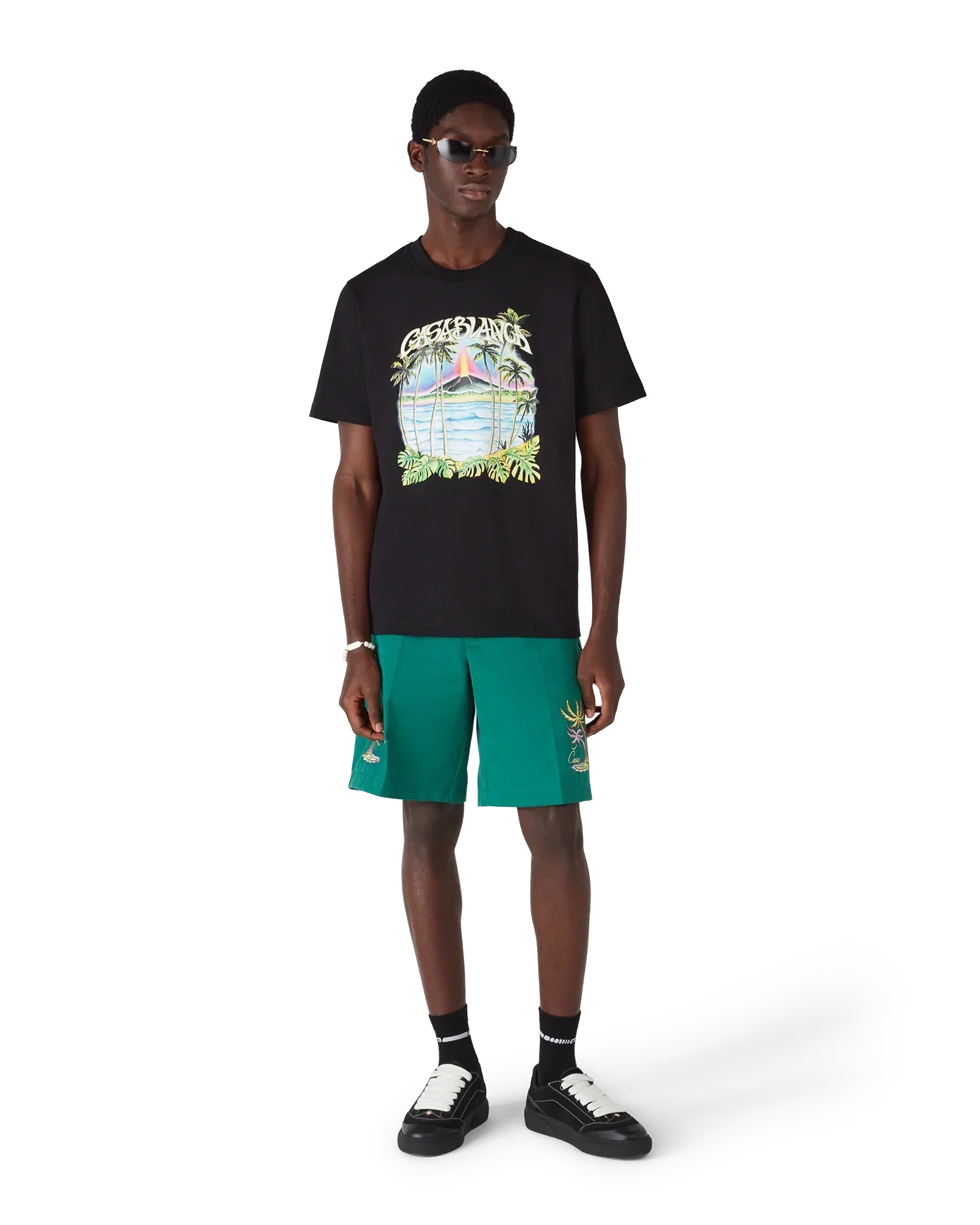 Volcano Short Sleeve T-Shirt | Casablanca Paris | Image 2