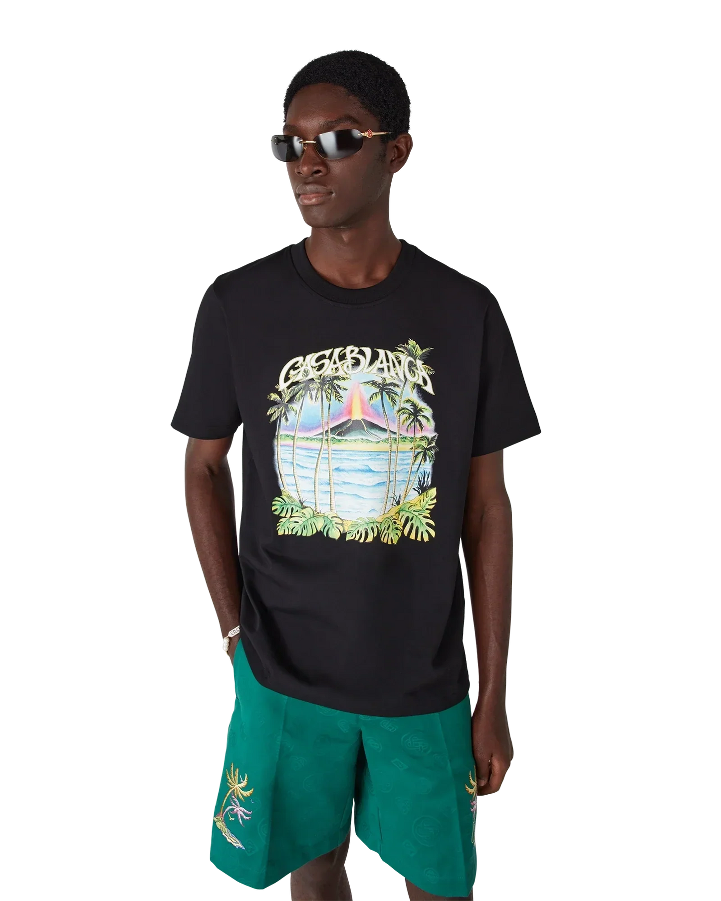 Volcano Short Sleeve T-Shirt | Casablanca Paris | Image 4