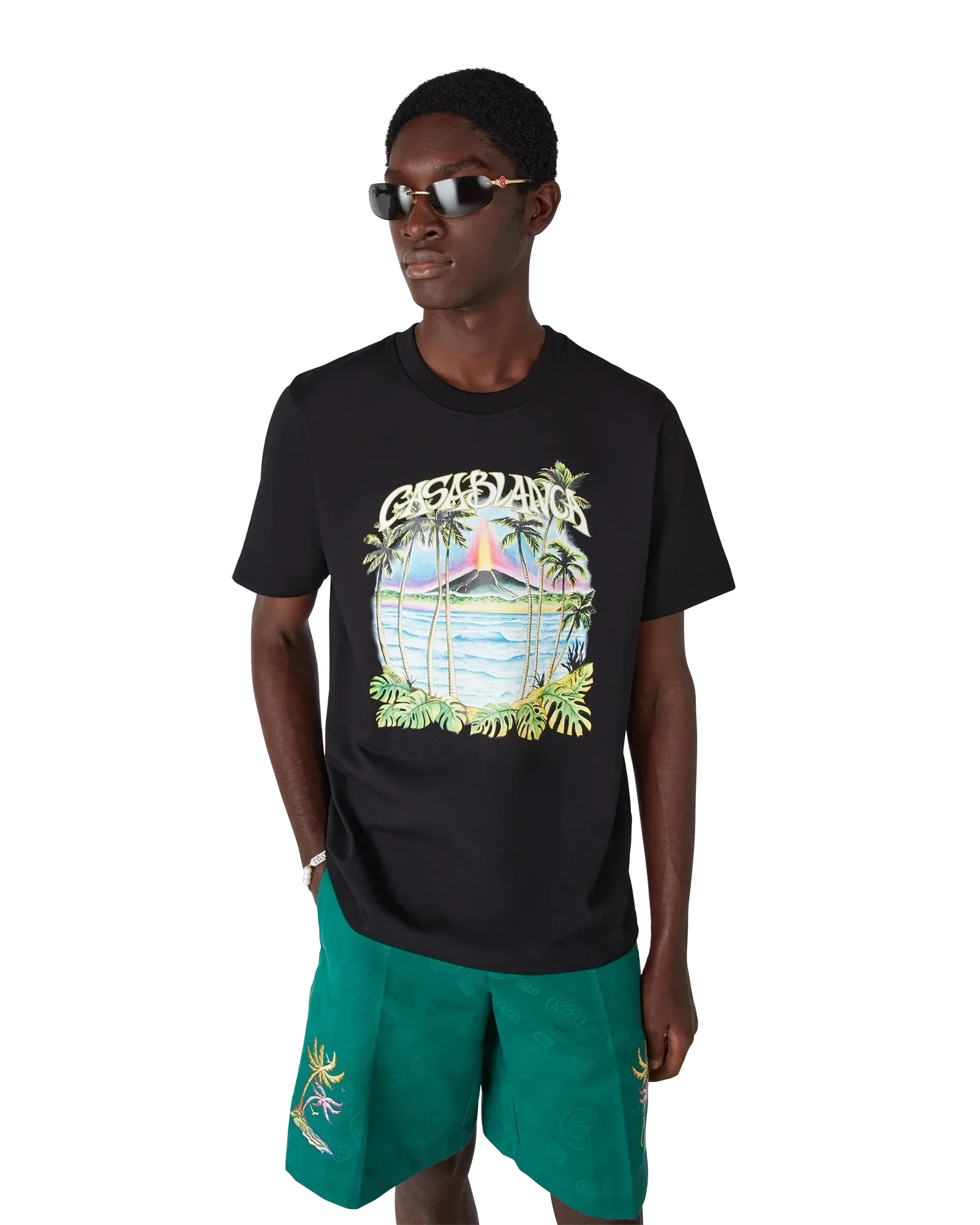 Volcano Short Sleeve T-Shirt | Casablanca Paris | Image 4