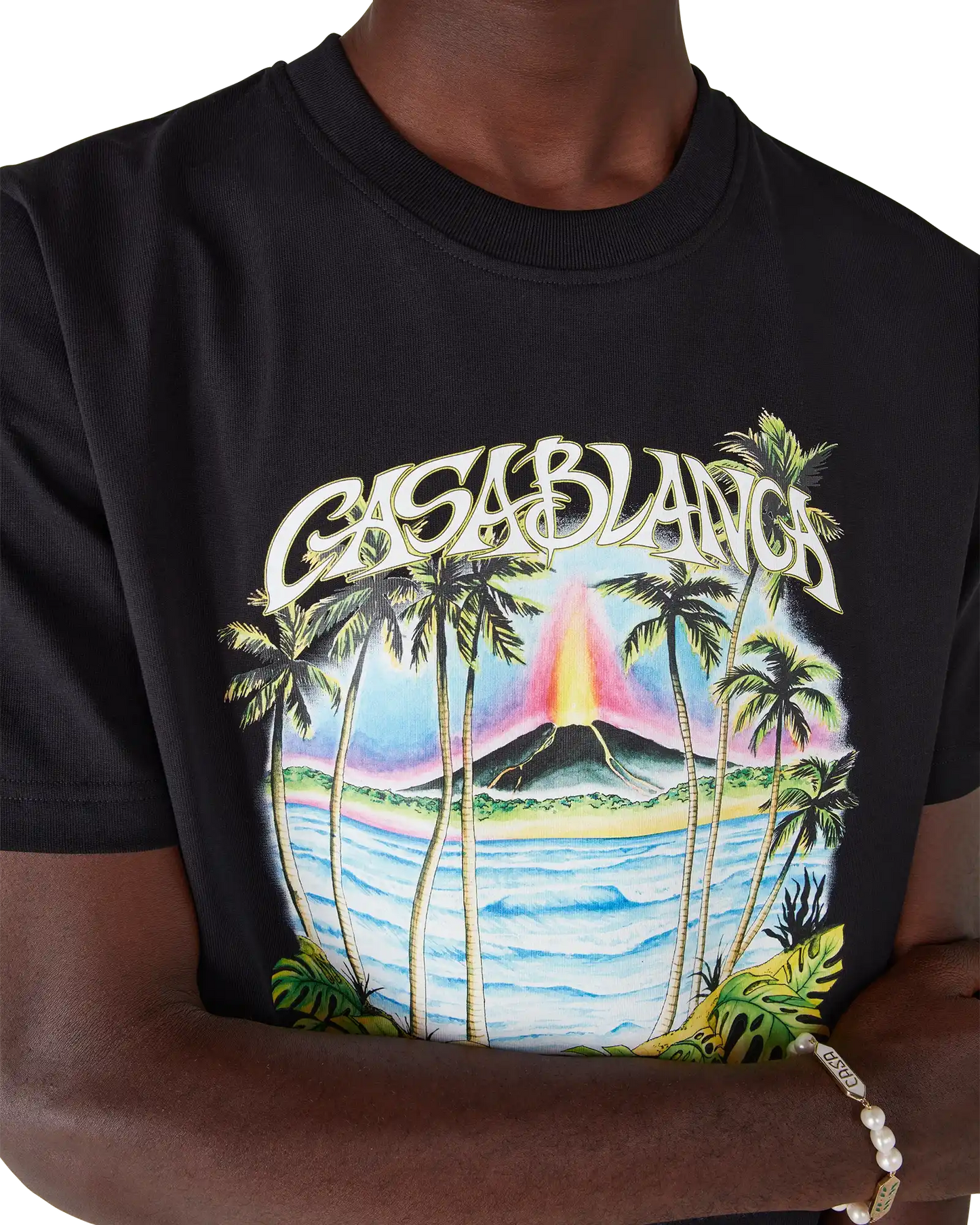 Volcano Short Sleeve T-Shirt | Casablanca Paris | Image 5