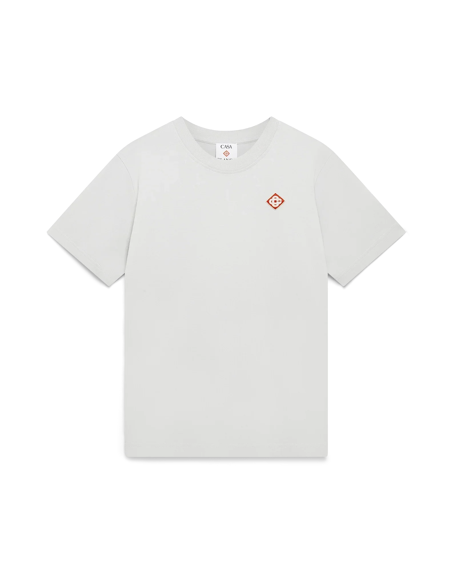 Grey Diamond Logo Short Sleeve T-Shirt | Casablanca Paris | Image 1