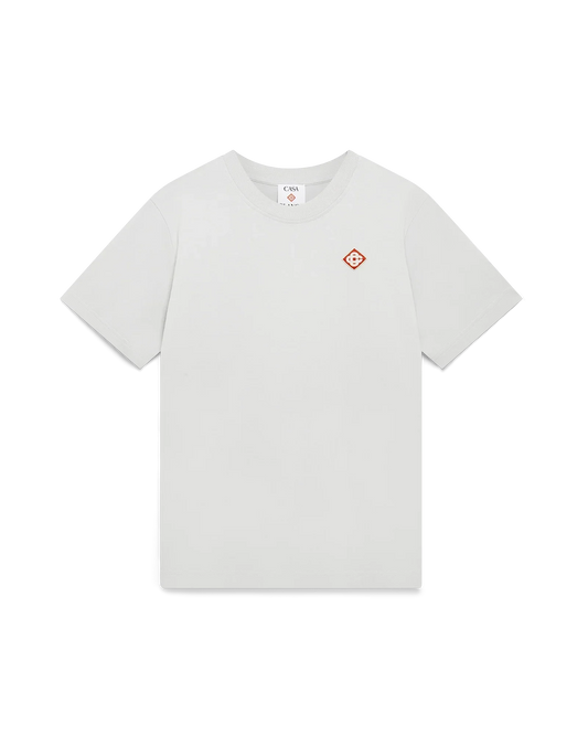 Grey Diamond Logo Short Sleeve T-Shirt | Casablanca Paris | Image 1