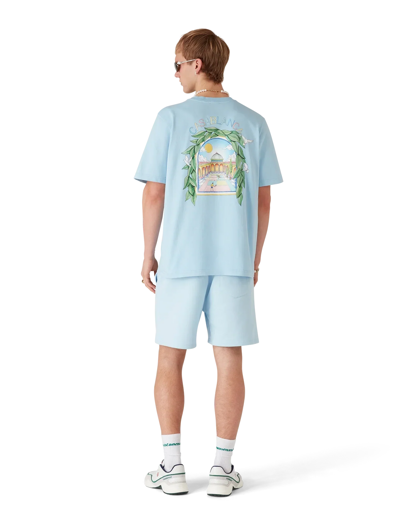 L'Arche De Tennis Short Sleeve T-Shirt | Casablanca Paris | Image 3