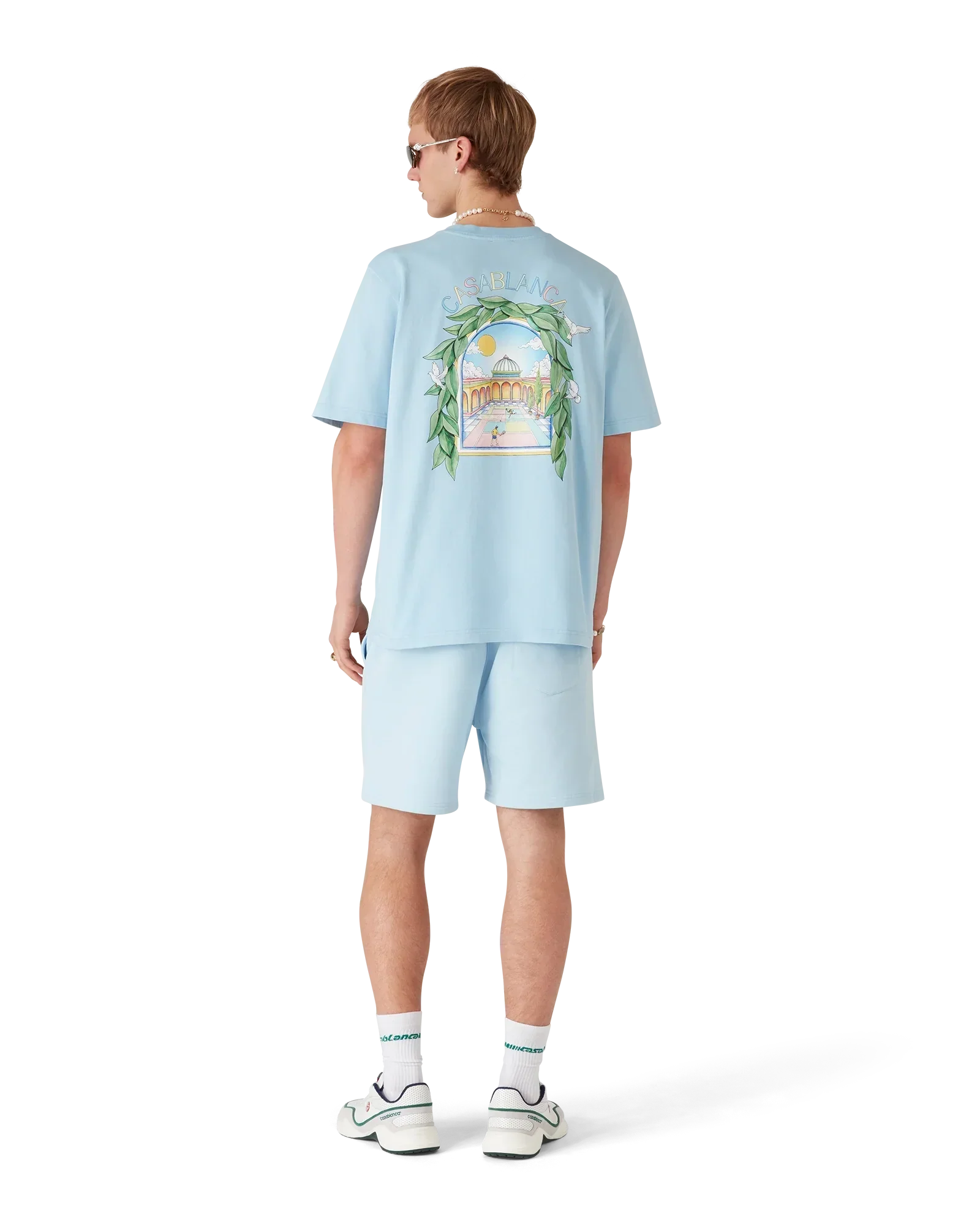 L'Arche De Tennis Short Sleeve T-Shirt | Casablanca Paris | Image 3