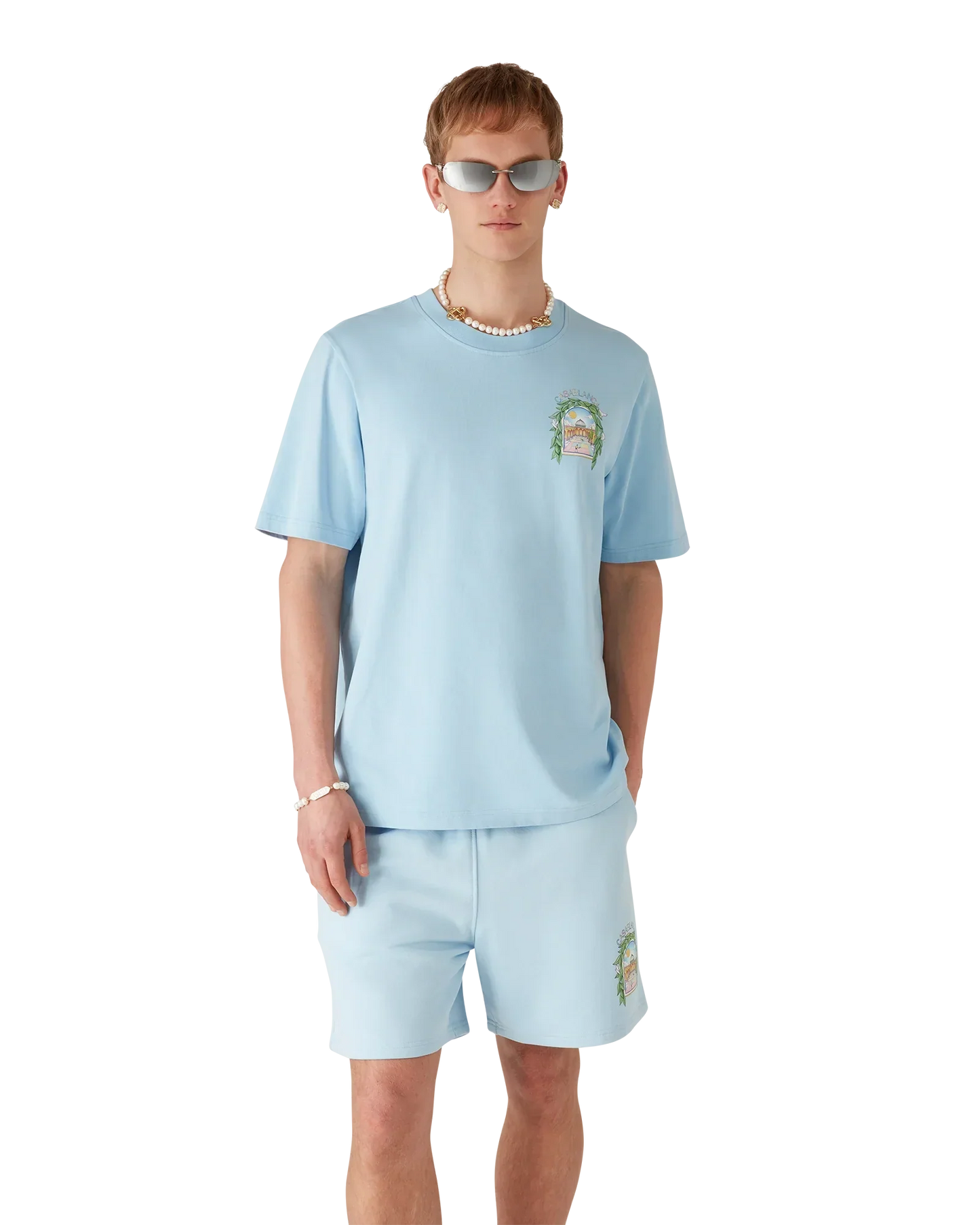 L'Arche De Tennis Short Sleeve T-Shirt | Casablanca Paris | Image 4