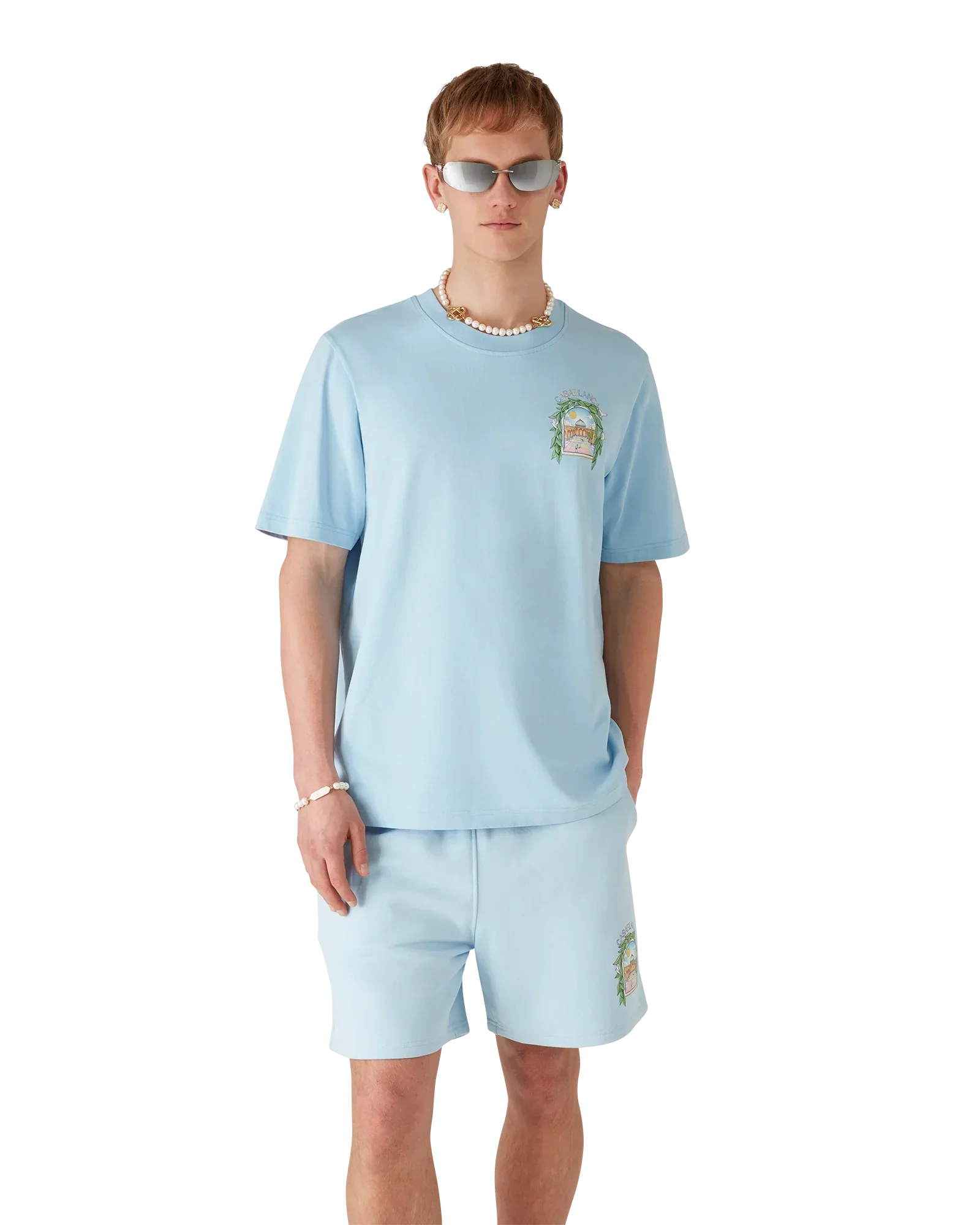 L'Arche De Tennis Short Sleeve T-Shirt | Casablanca Paris | Image 4
