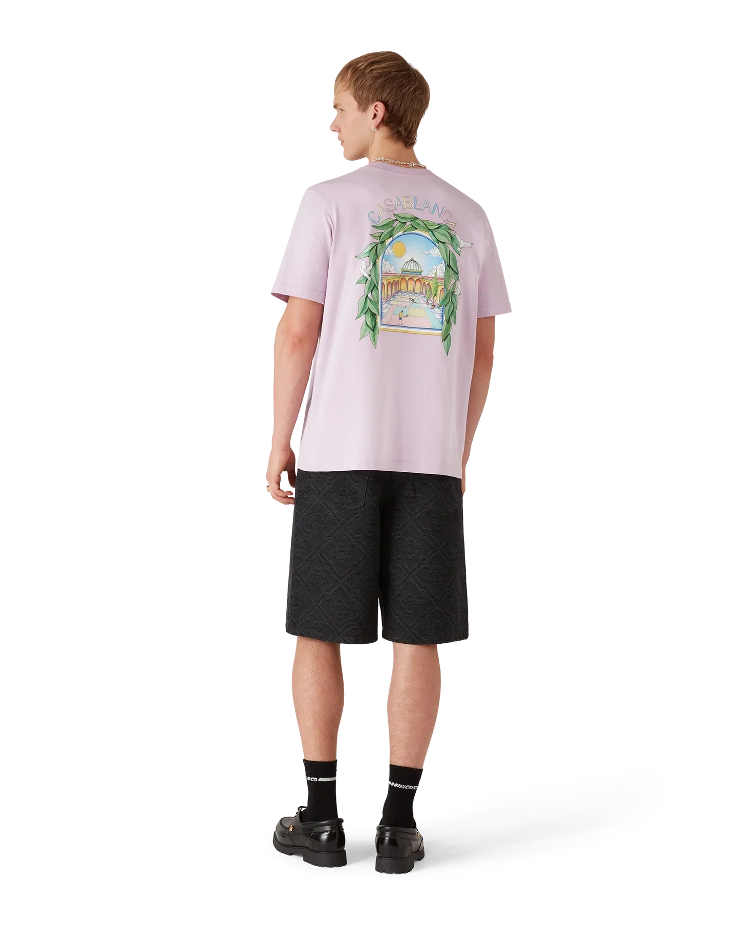 L'Arche De Tennis Short Sleeve T-Shirt | Casablanca Paris | Image 3