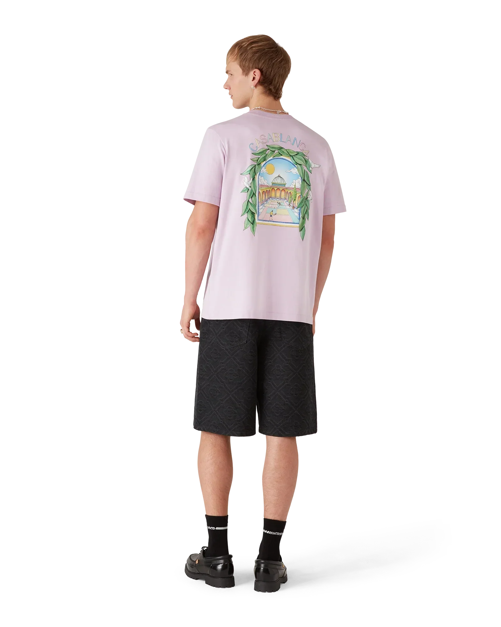 L'Arche De Tennis Short Sleeve T-Shirt | Casablanca Paris | Image 3