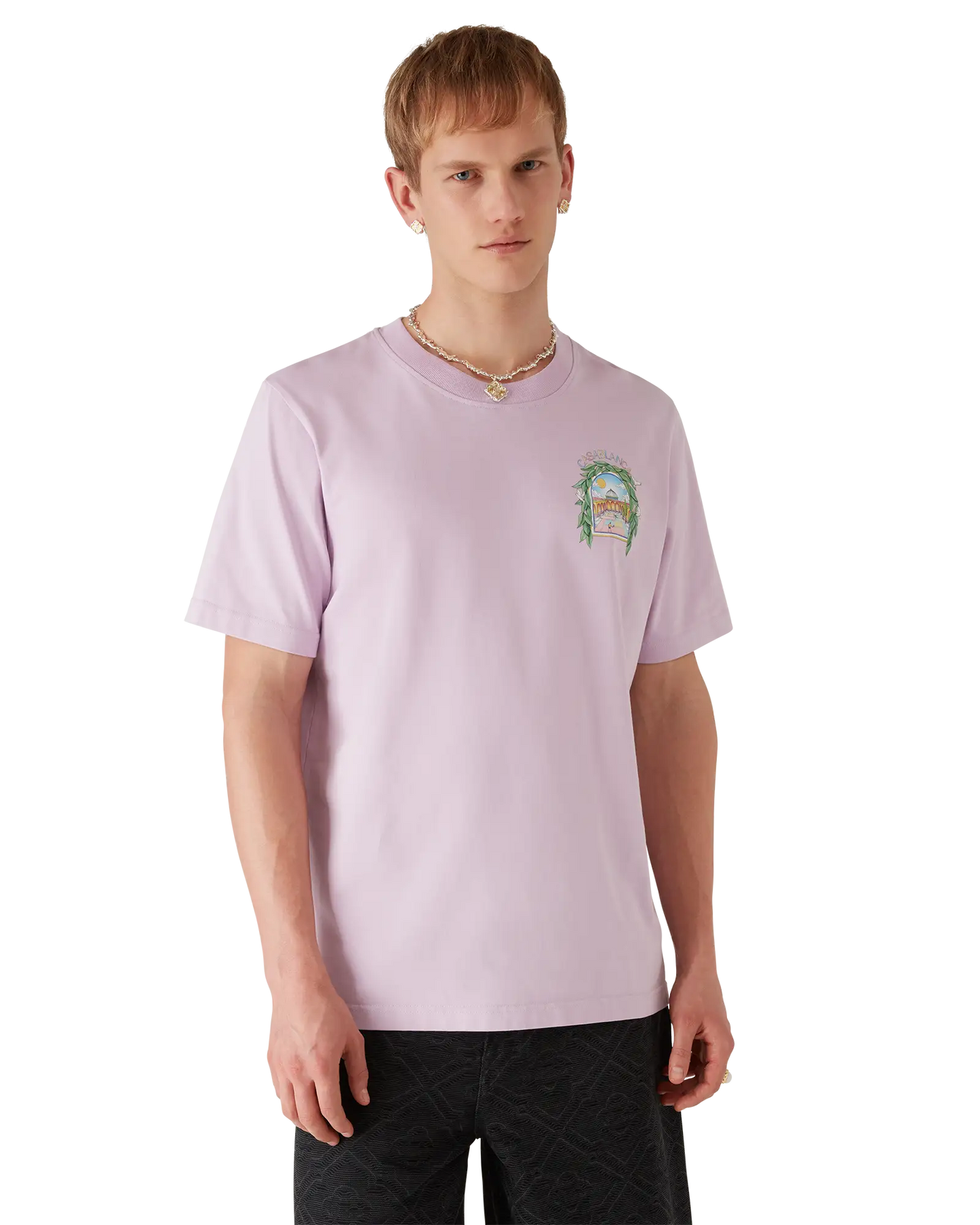 L'Arche De Tennis Short Sleeve T-Shirt | Casablanca Paris | Image 4