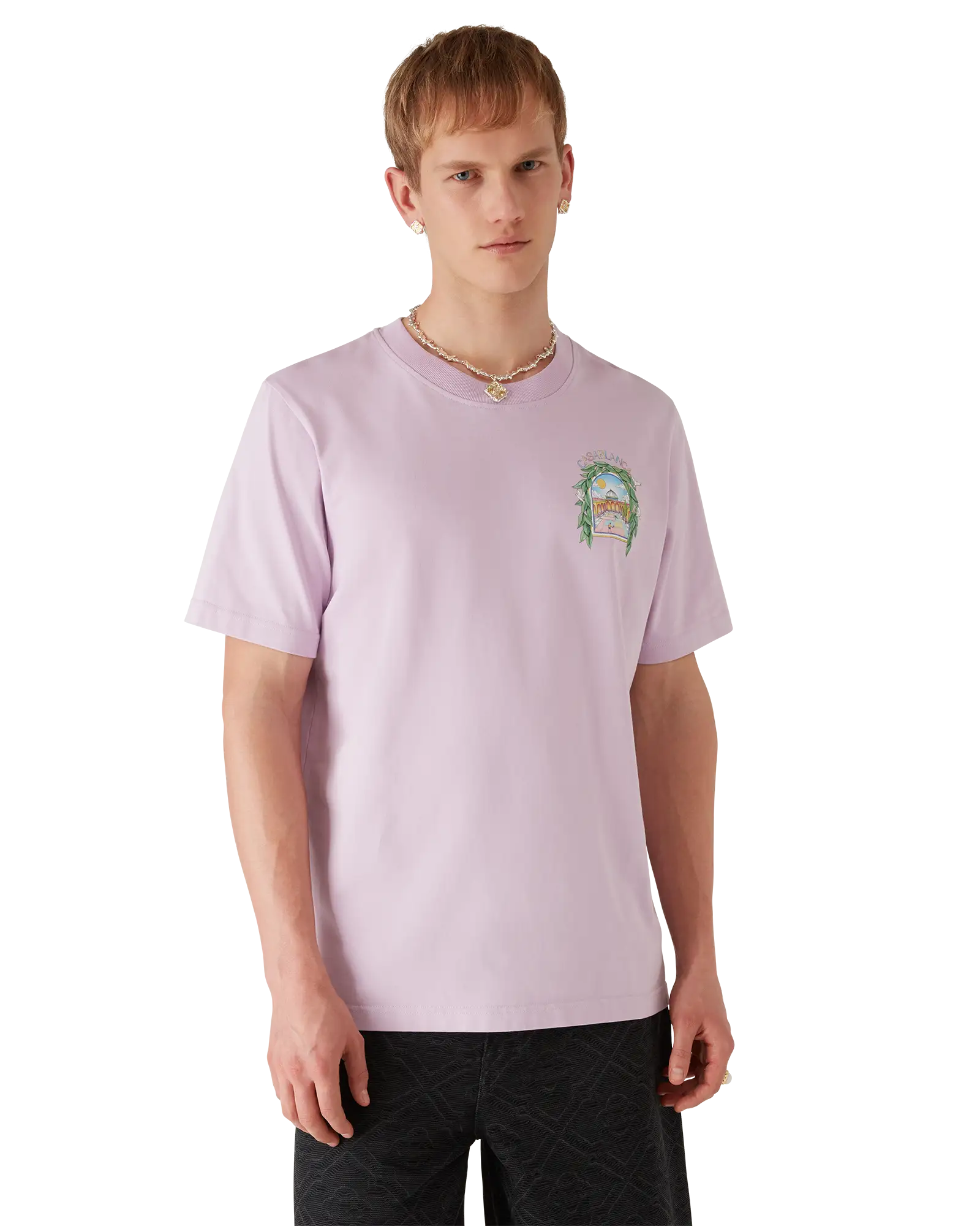 L'Arche De Tennis Short Sleeve T-Shirt | Casablanca Paris | Image 4