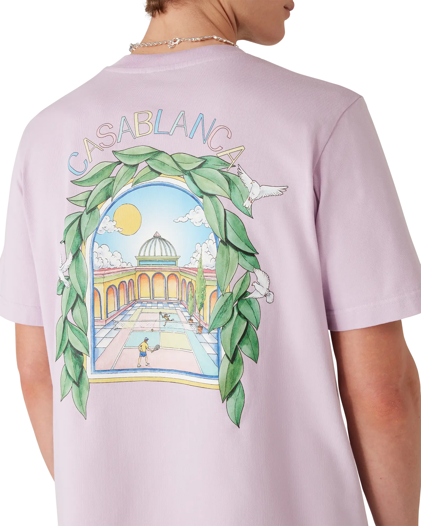 L'Arche De Tennis Short Sleeve T-Shirt | Casablanca Paris | Image 5