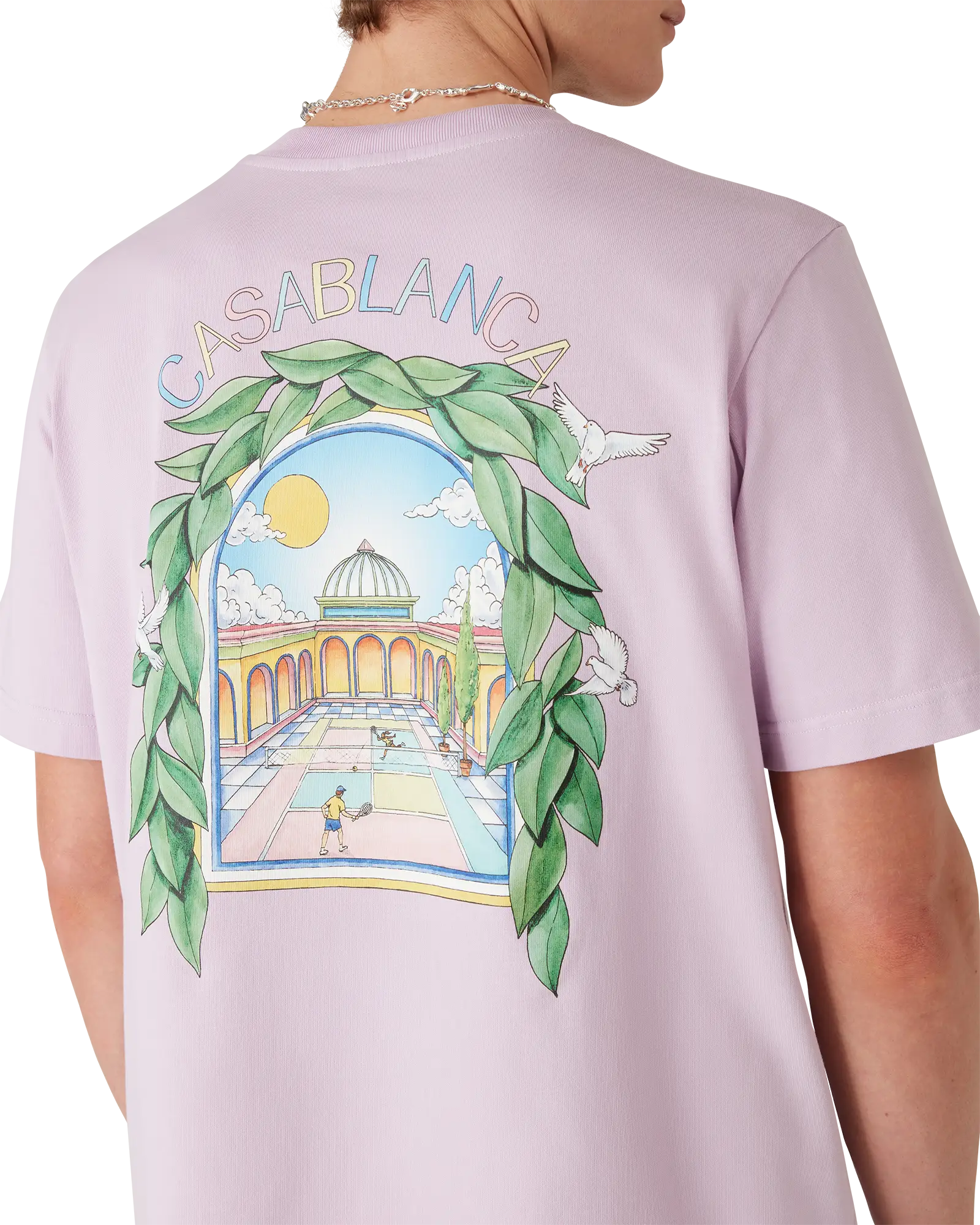 L'Arche De Tennis Short Sleeve T-Shirt | Casablanca Paris | Image 5