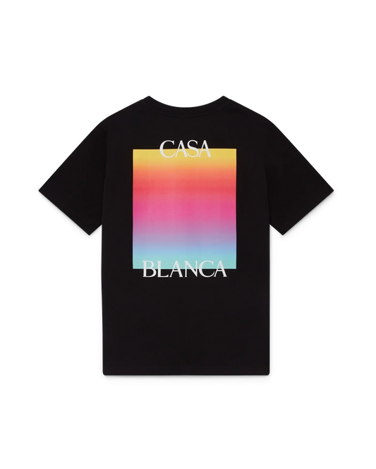 Gradient Square Logo Short Sleeve T-Shirt | Casablanca Paris | Image 1