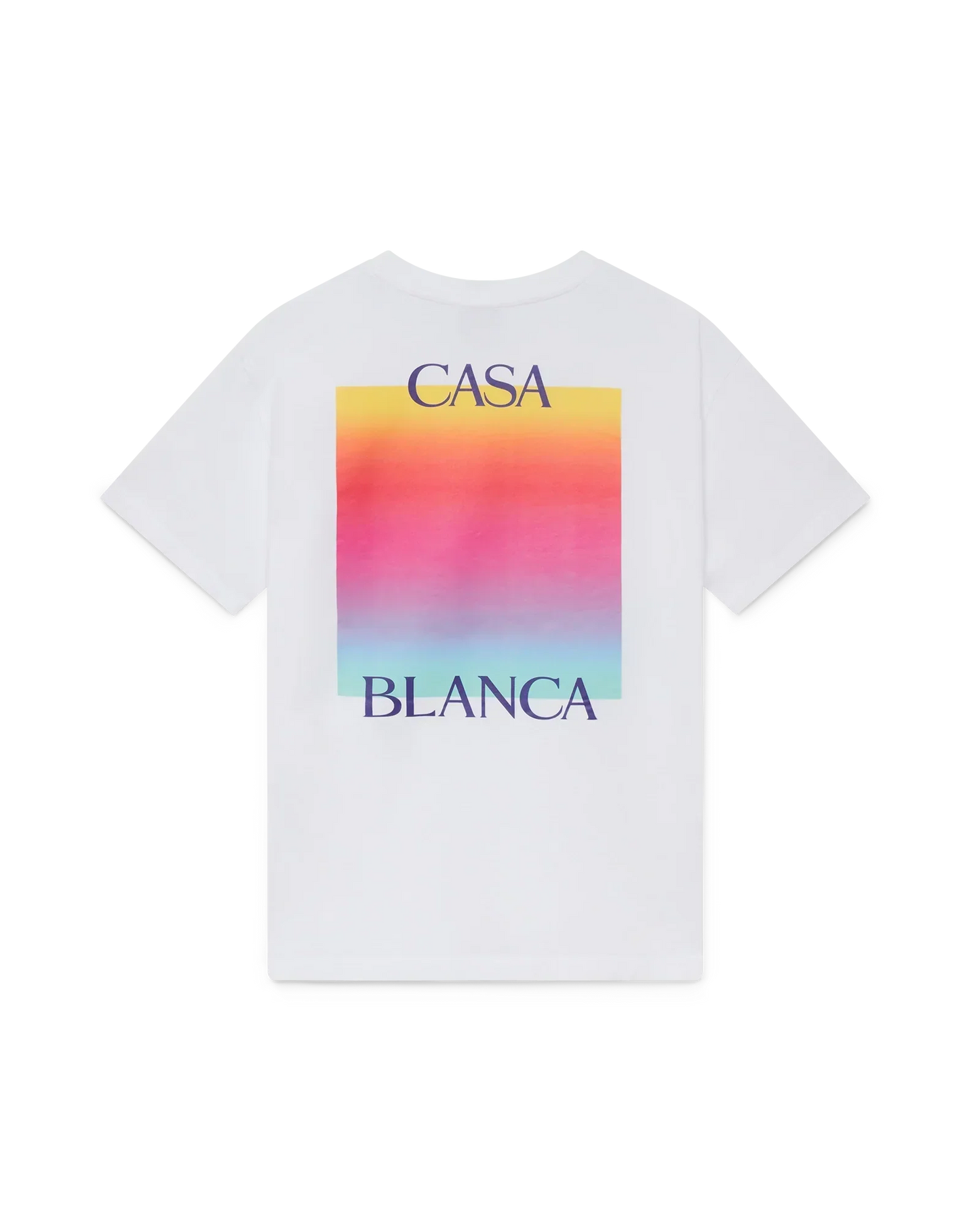 Gradient Square Logo Short Sleeve T-Shirt | Casablanca Paris | Image 1