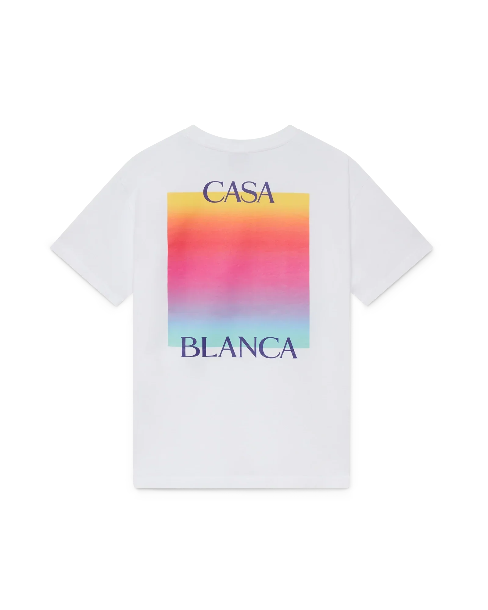 Gradient Square Logo Short Sleeve T-Shirt | Casablanca Paris | Image 1