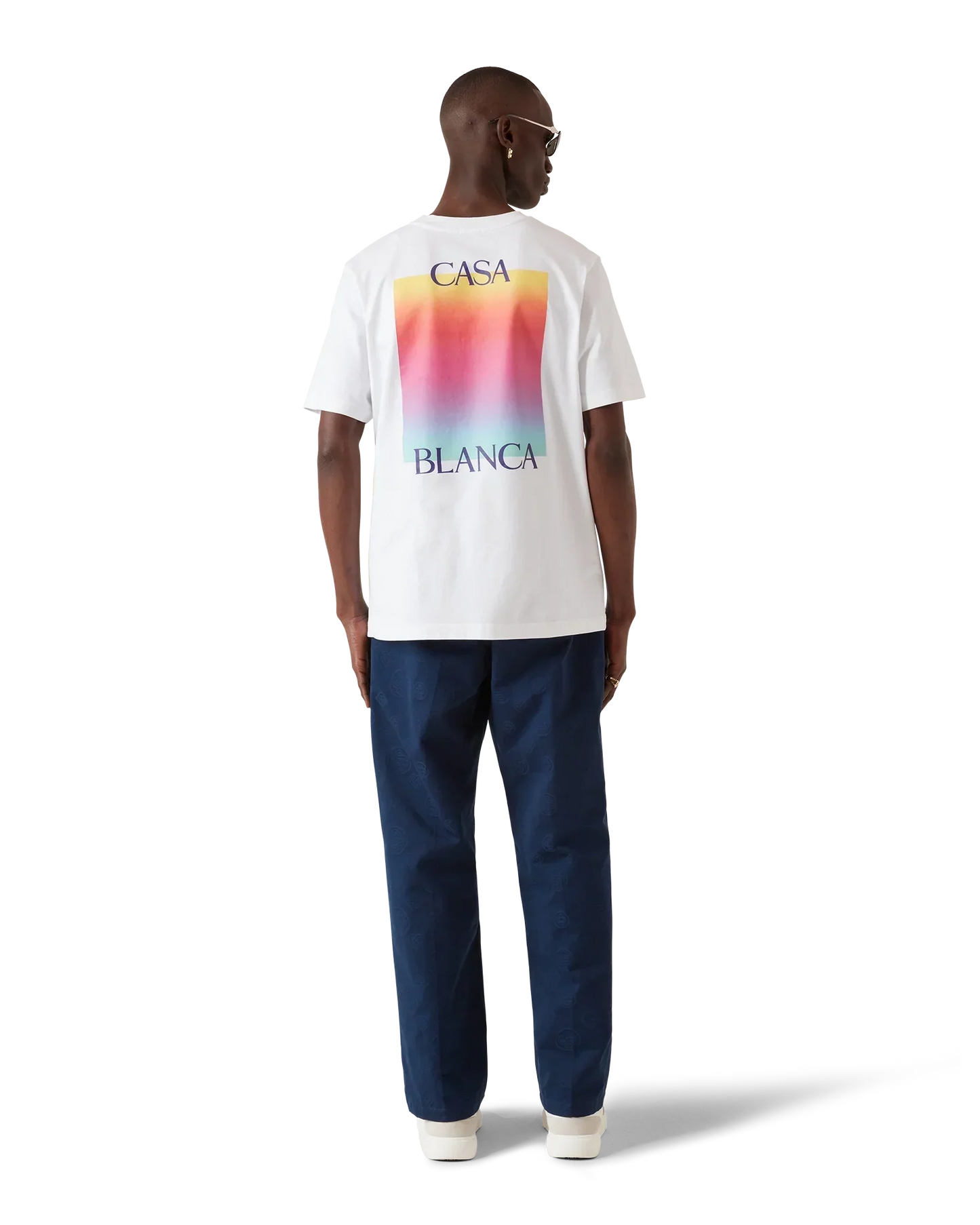Gradient Square Logo Short Sleeve T-Shirt | Casablanca Paris | Image 3