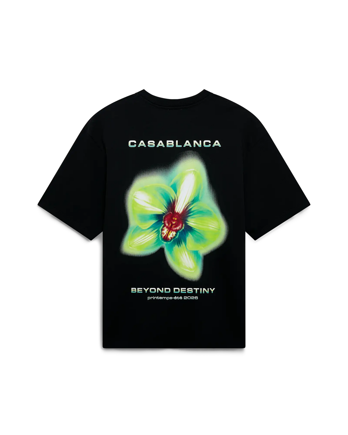 Glitch Orchid Oversized Short Sleeve T-Shirt | Casablanca Paris | Image 1