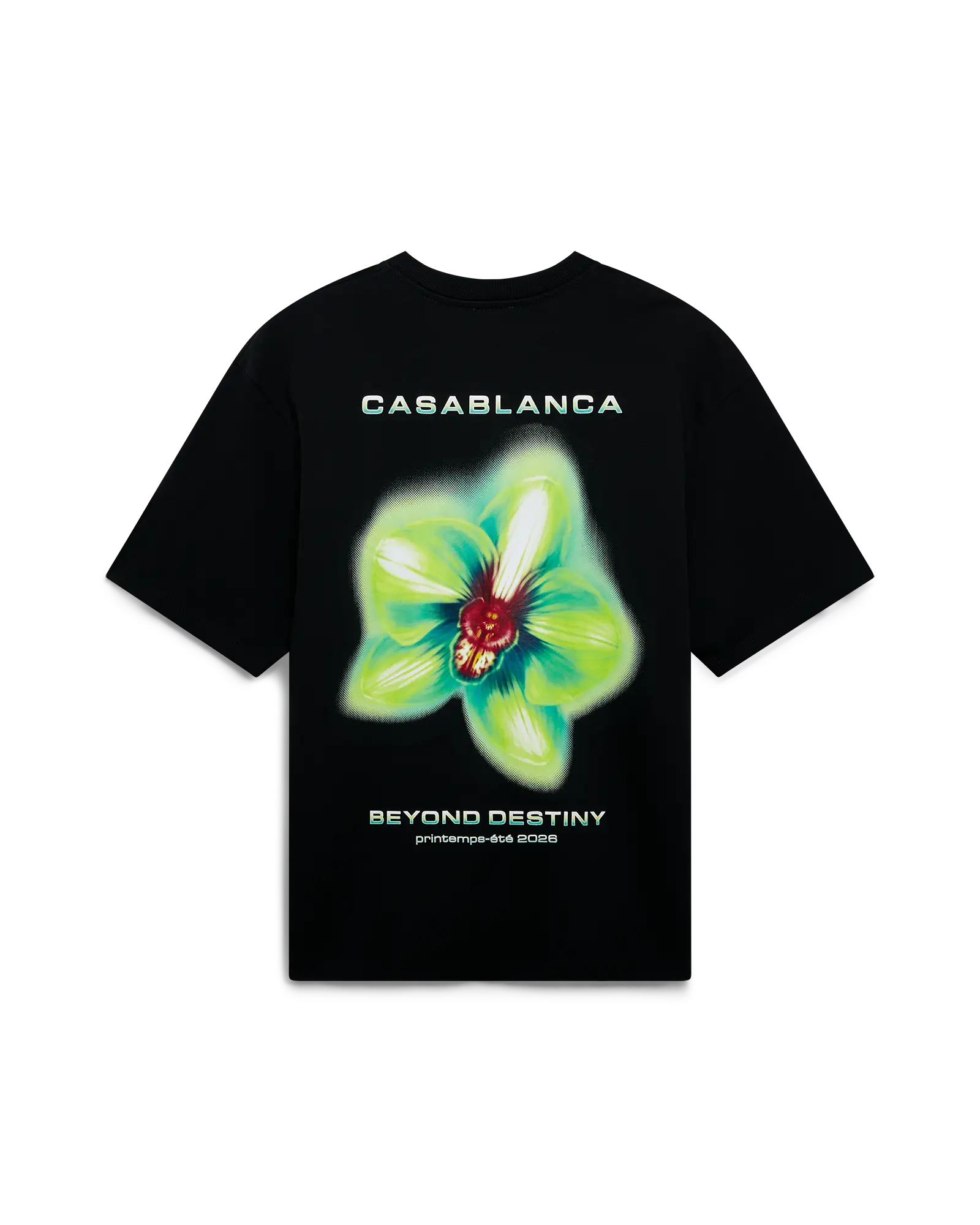 Glitch Orchid Oversized Short Sleeve T-Shirt | Casablanca Paris | Image 1