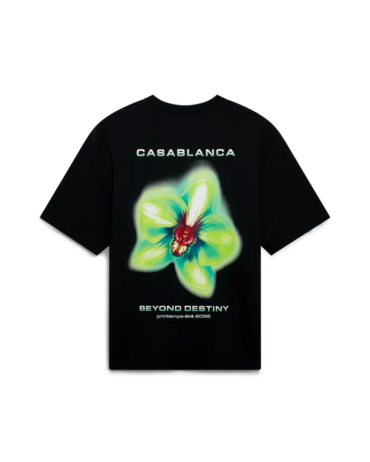 Glitch Orchid Oversized Short Sleeve T-Shirt | Casablanca Paris | Image 1