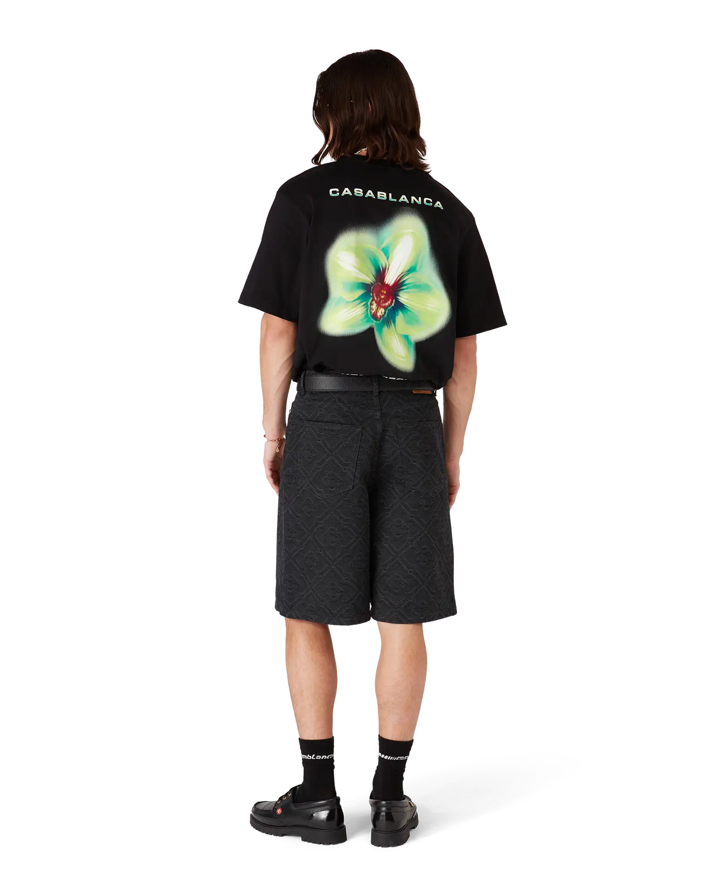 Glitch Orchid Oversized Short Sleeve T-Shirt | Casablanca Paris | Image 3