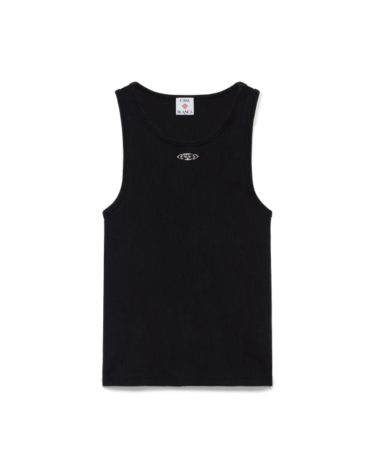 Faded Ribbed Tank Top | Casablanca Paris | Image 1